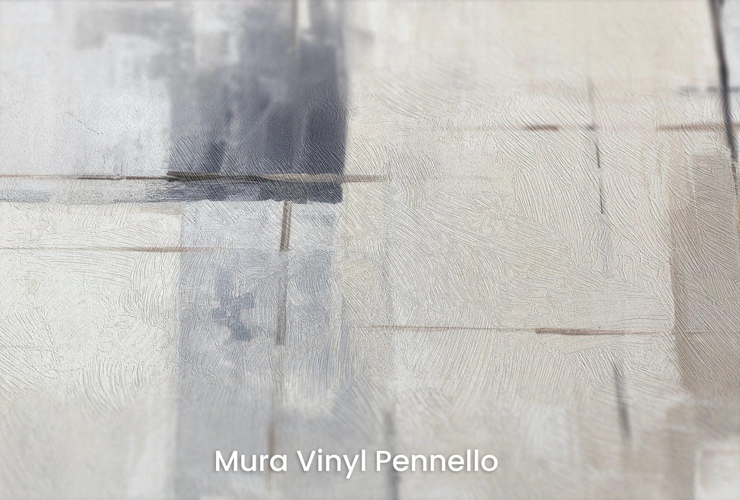 Zbliżenie na artystyczną fototapetę o nazwie Elemental Blocks na podłożu Mura Vinyl Pennello - faktura pociągnięć pędzla malarskiego.