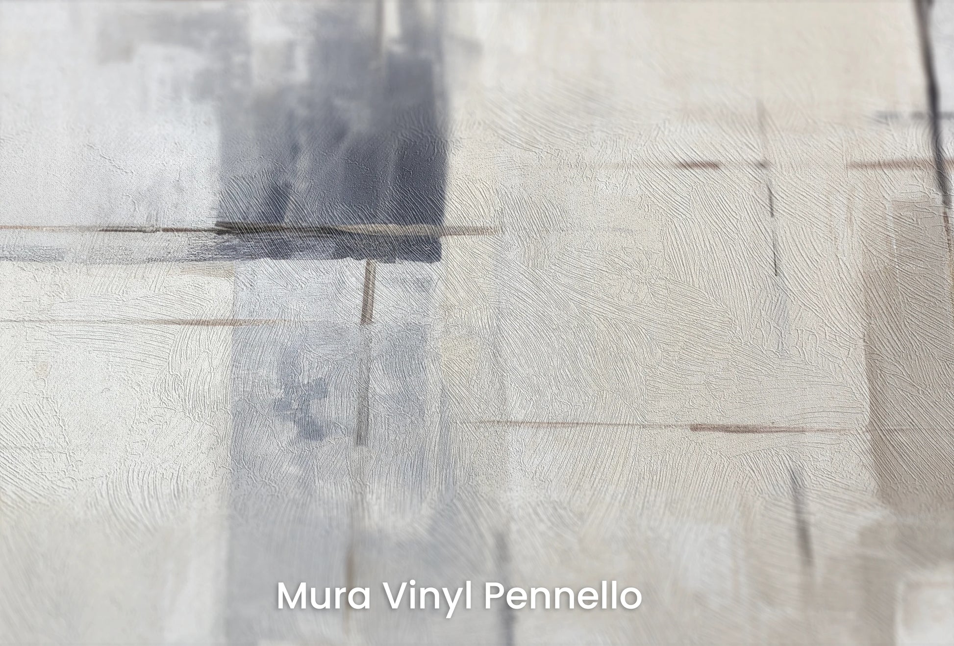 Zbliżenie na artystyczną fototapetę o nazwie Elemental Blocks na podłożu Mura Vinyl Pennello - faktura pociągnięć pędzla malarskiego.