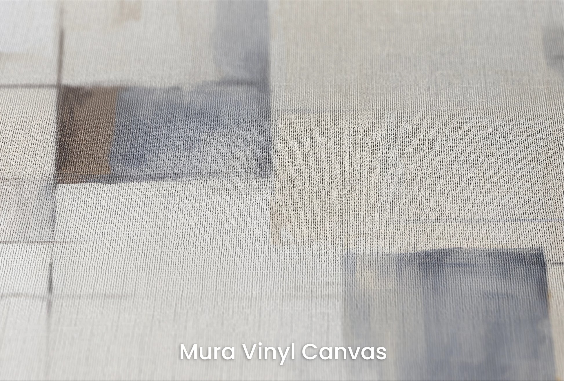 Zbliżenie na artystyczną fototapetę o nazwie Structural Haze na podłożu Mura Vinyl Canvas - faktura naturalnego płótna.