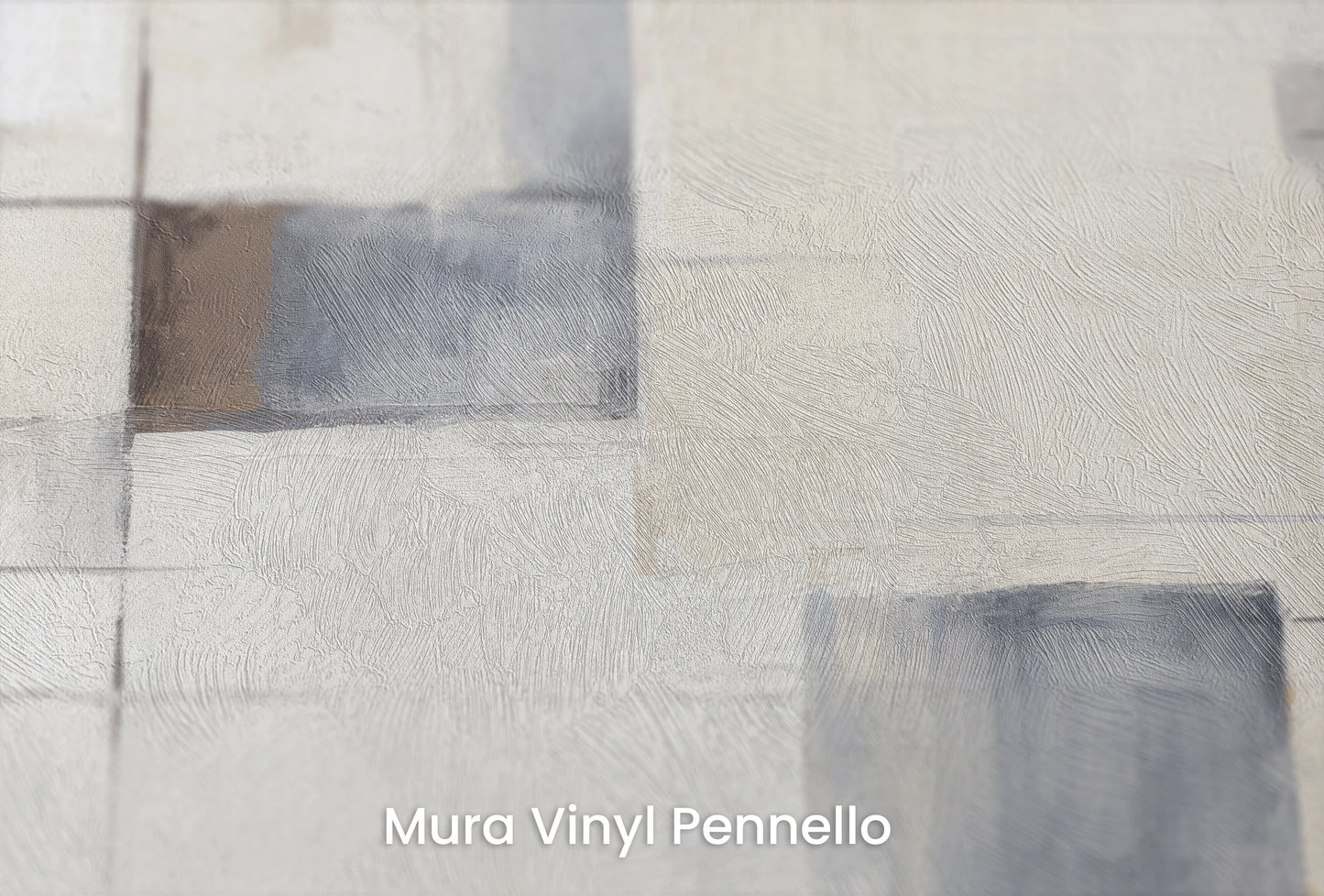 Zbliżenie na artystyczną fototapetę o nazwie Structural Haze na podłożu Mura Vinyl Pennello - faktura pociągnięć pędzla malarskiego.