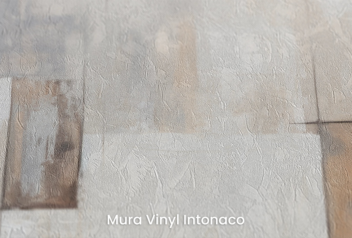 Zbliżenie na artystyczną fototapetę o nazwie Subdued Elegance na podłożu Mura Vinyl Intonaco - struktura tartego tynku.