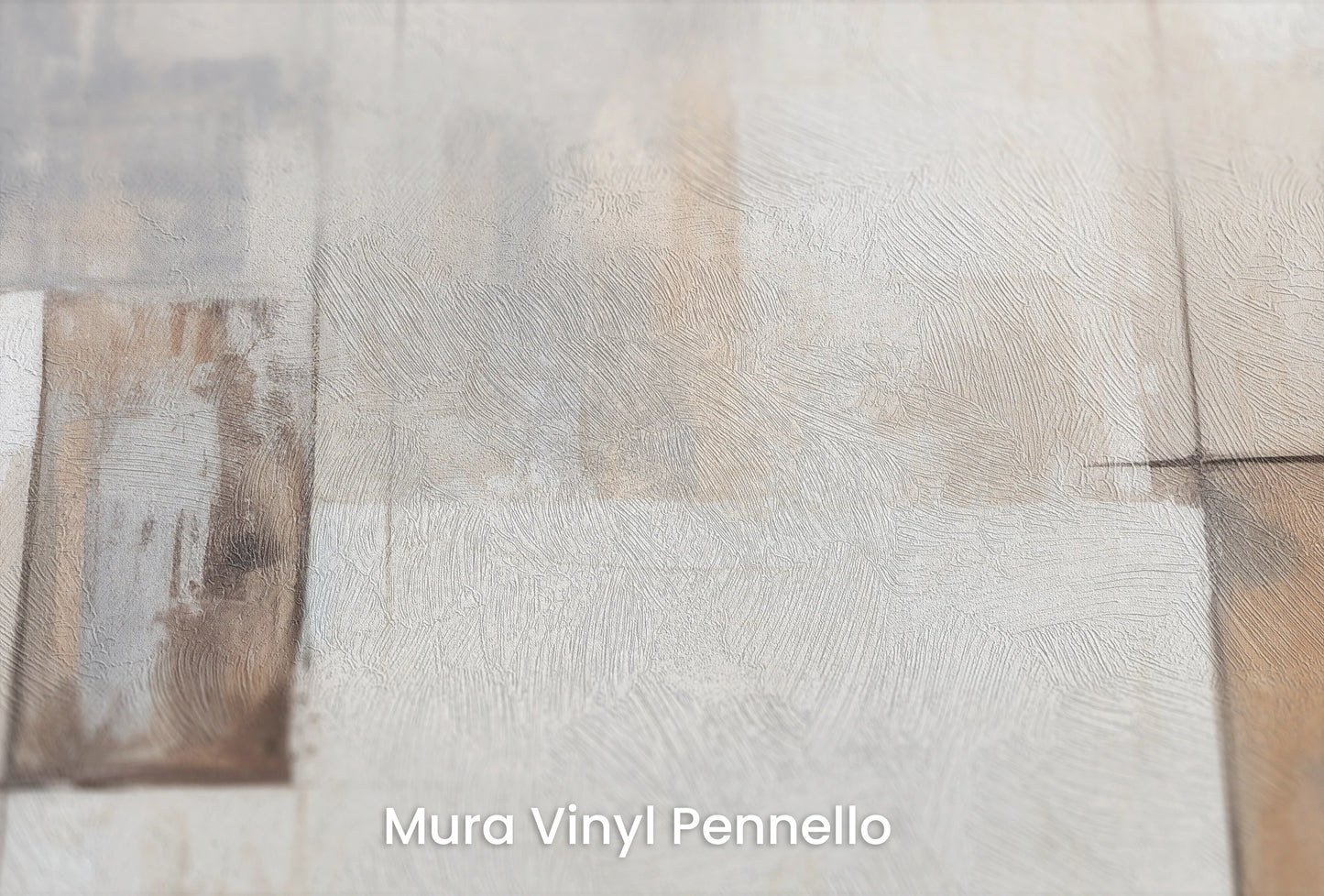 Zbliżenie na artystyczną fototapetę o nazwie Subdued Elegance na podłożu Mura Vinyl Pennello - faktura pociągnięć pędzla malarskiego.