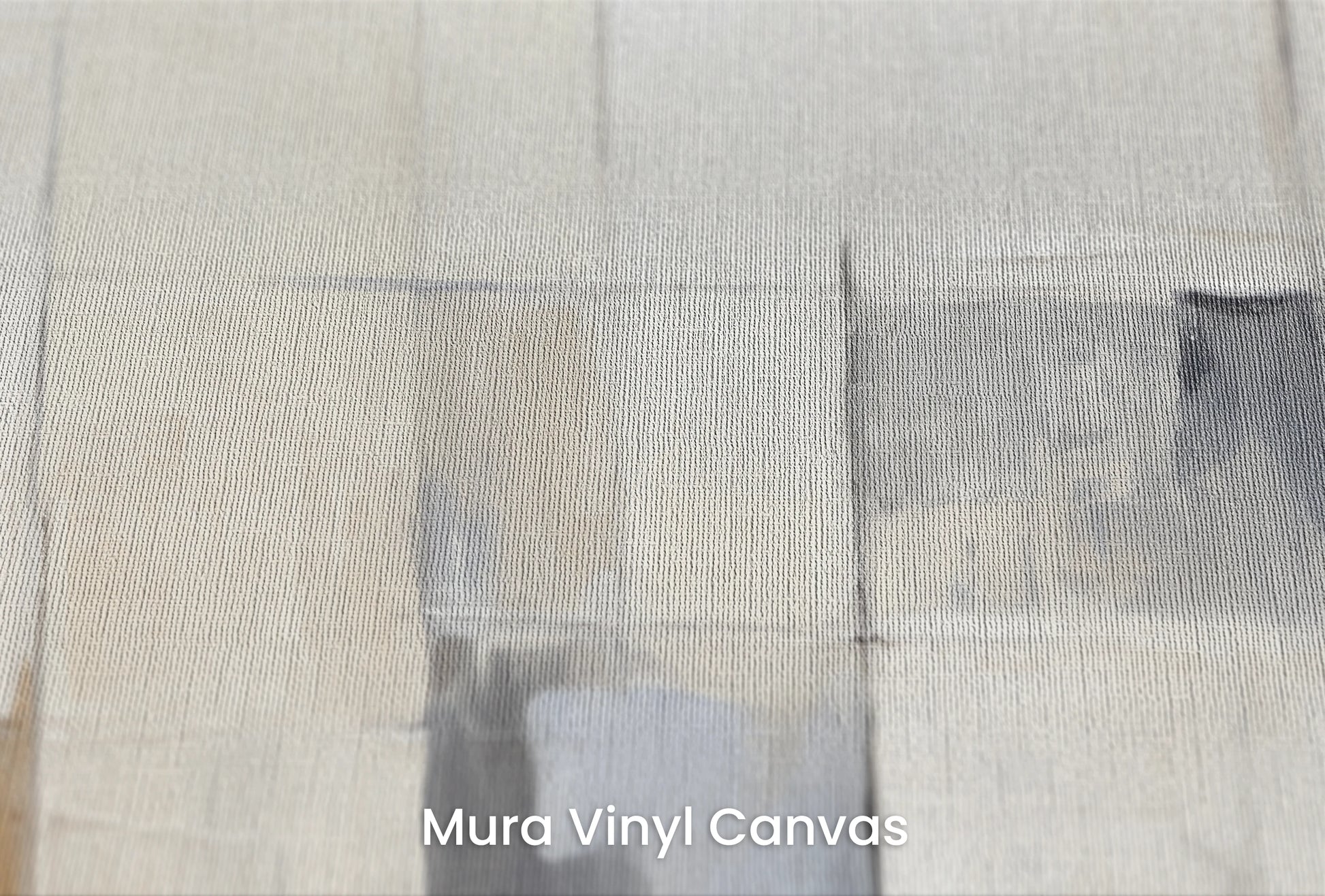 Zbliżenie na artystyczną fototapetę o nazwie Urban Canvas na podłożu Mura Vinyl Canvas - faktura naturalnego płótna.