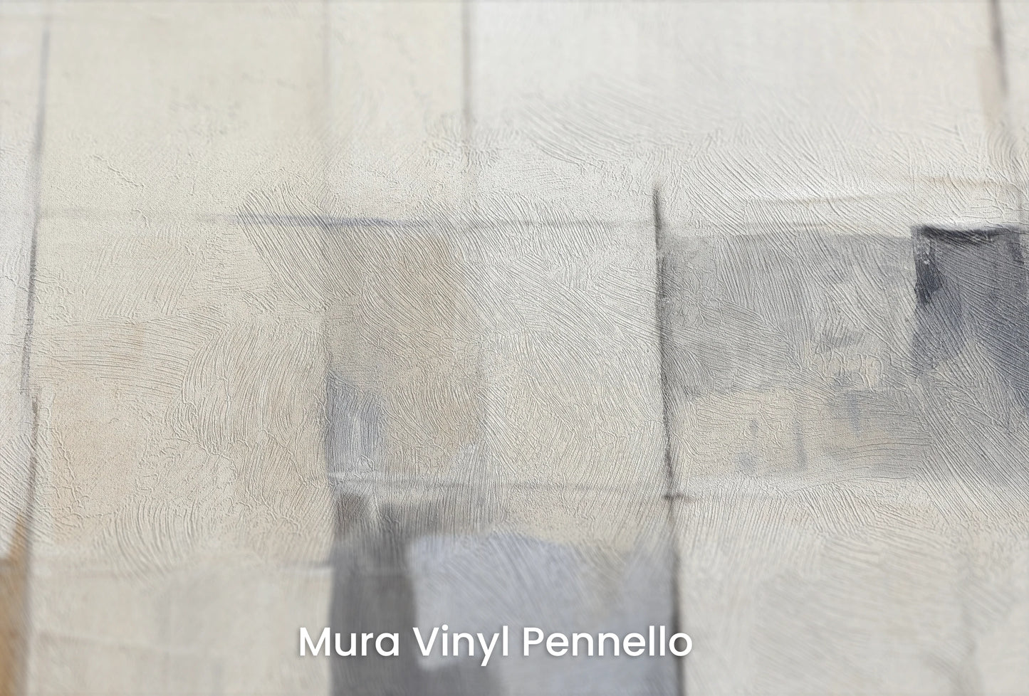 Zbliżenie na artystyczną fototapetę o nazwie Urban Canvas na podłożu Mura Vinyl Pennello - faktura pociągnięć pędzla malarskiego.
