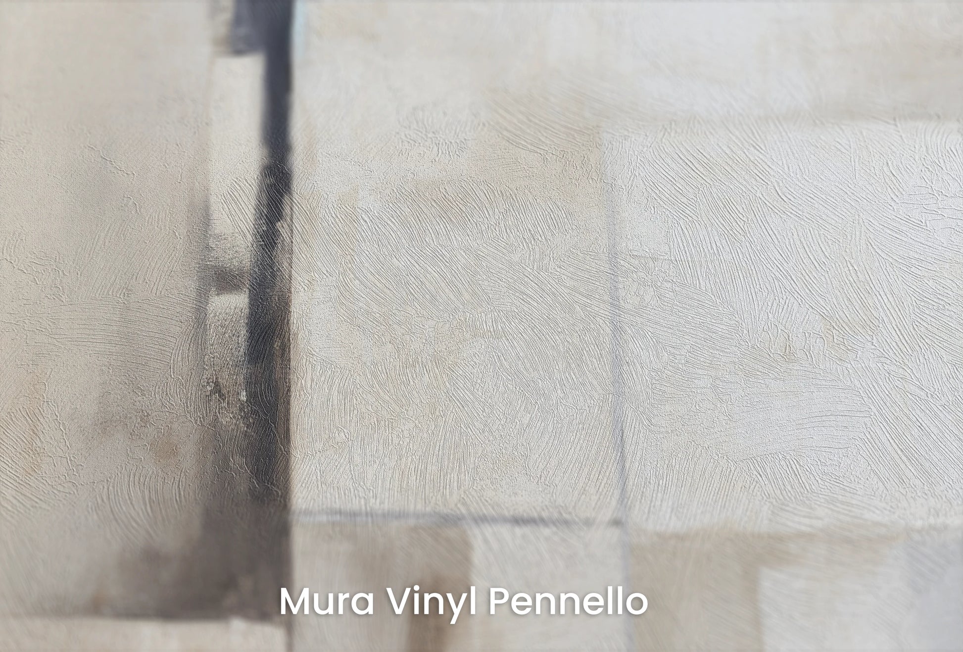 Zbliżenie na artystyczną fototapetę o nazwie Timeless Whisper na podłożu Mura Vinyl Pennello - faktura pociągnięć pędzla malarskiego.