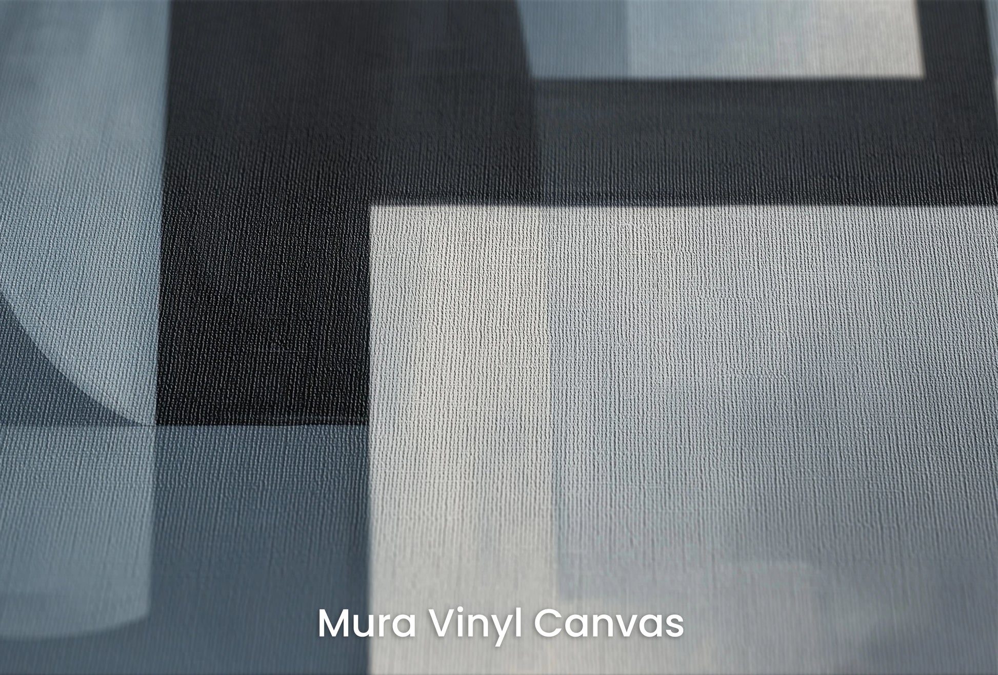 Zbliżenie na artystyczną fototapetę o nazwie Circular Shades na podłożu Mura Vinyl Canvas - faktura naturalnego płótna.