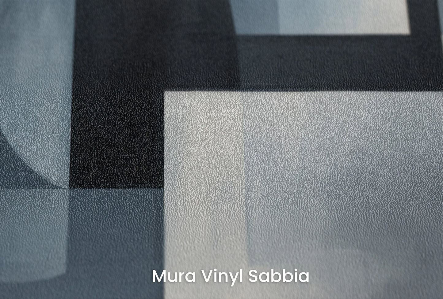 Zbliżenie na artystyczną fototapetę o nazwie Circular Shades na podłożu Mura Vinyl Sabbia struktura grubego ziarna piasku.