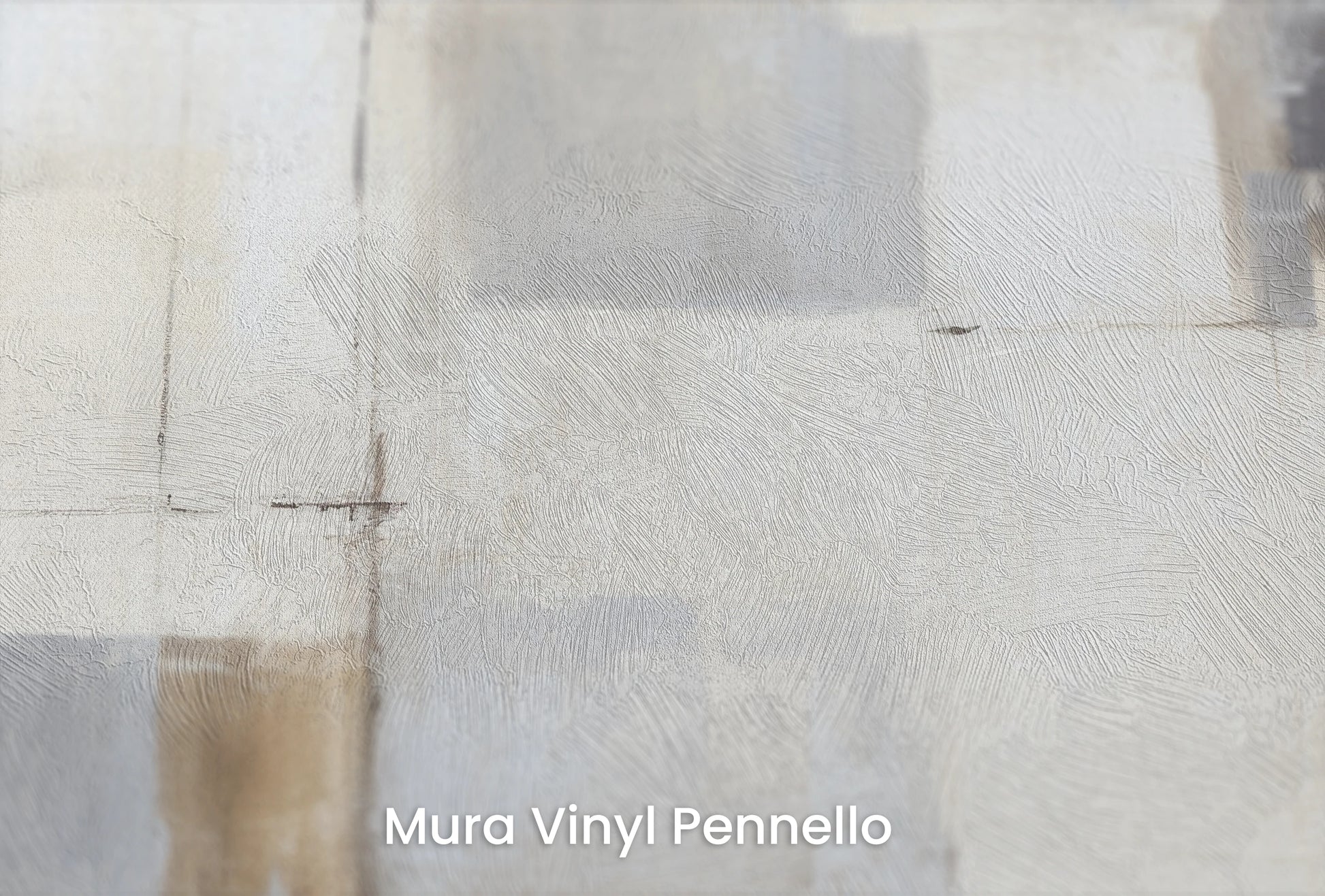 Zbliżenie na artystyczną fototapetę o nazwie Abstract Layers na podłożu Mura Vinyl Pennello - faktura pociągnięć pędzla malarskiego.