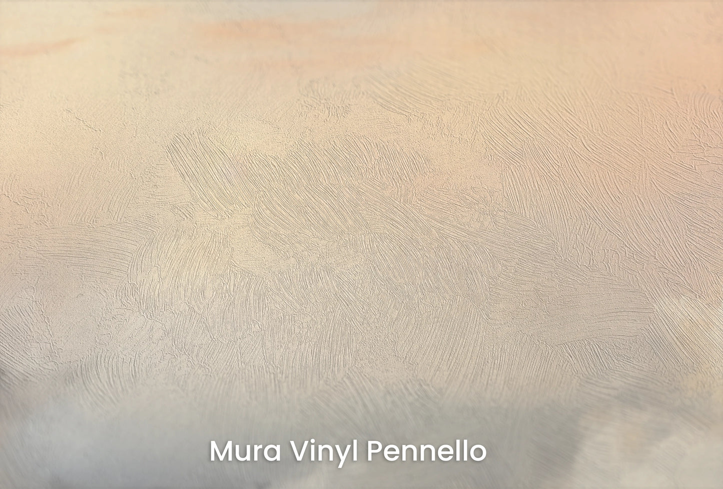 Zbliżenie na artystyczną fototapetę o nazwie Misty Morning Hues na podłożu Mura Vinyl Pennello - faktura pociągnięć pędzla malarskiego.