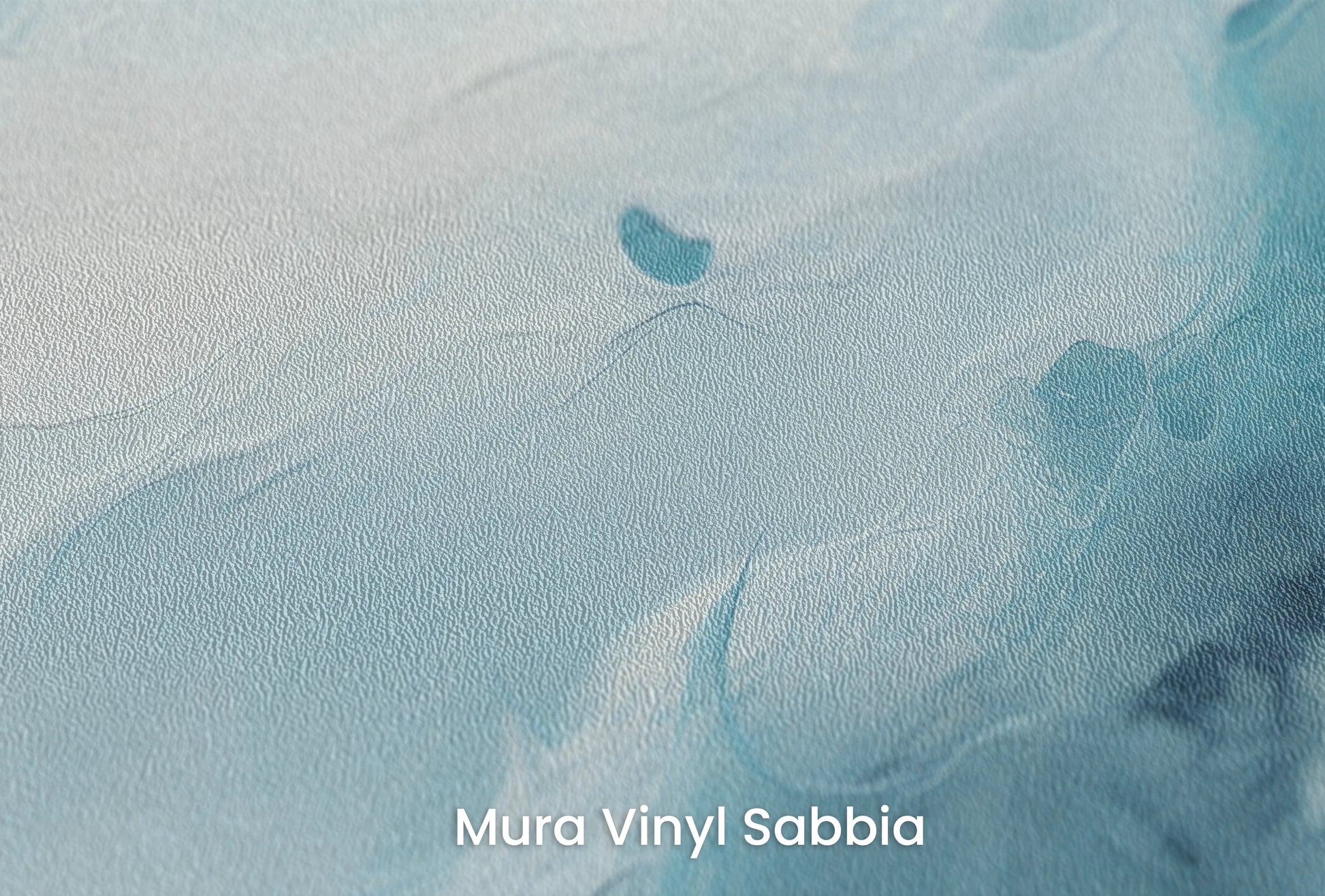 Zbliżenie na artystyczną fototapetę o nazwie Neptune's Whirl na podłożu Mura Vinyl Sabbia struktura grubego ziarna piasku.