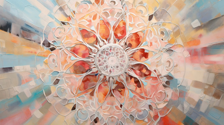 Prezentacja całego wzoru fototapety o nazwie Crystal Mandala
