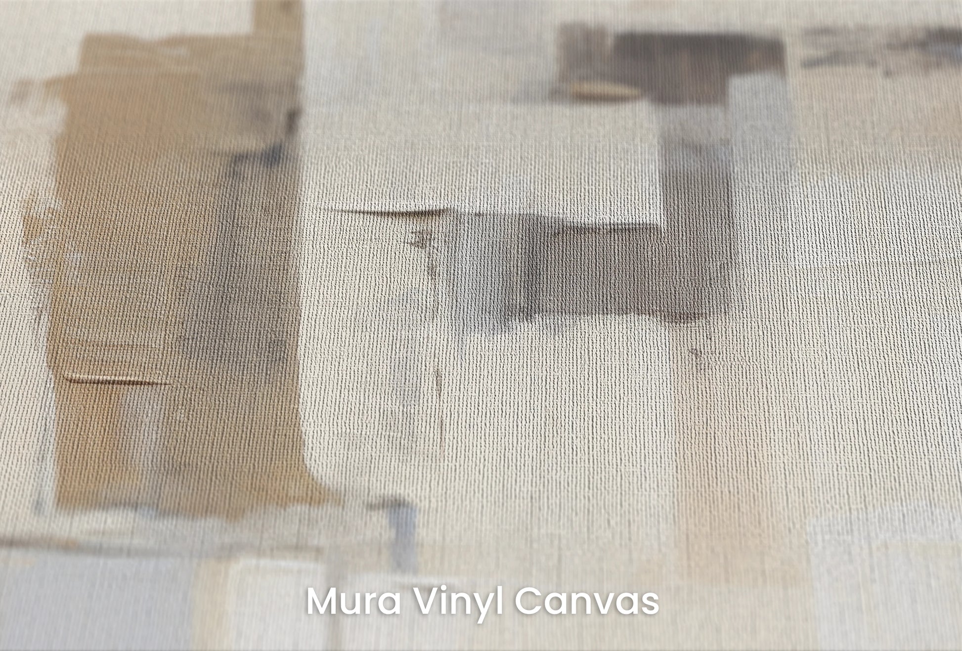 Zbliżenie na artystyczną fototapetę o nazwie Neutral Harmony na podłożu Mura Vinyl Canvas - faktura naturalnego płótna.