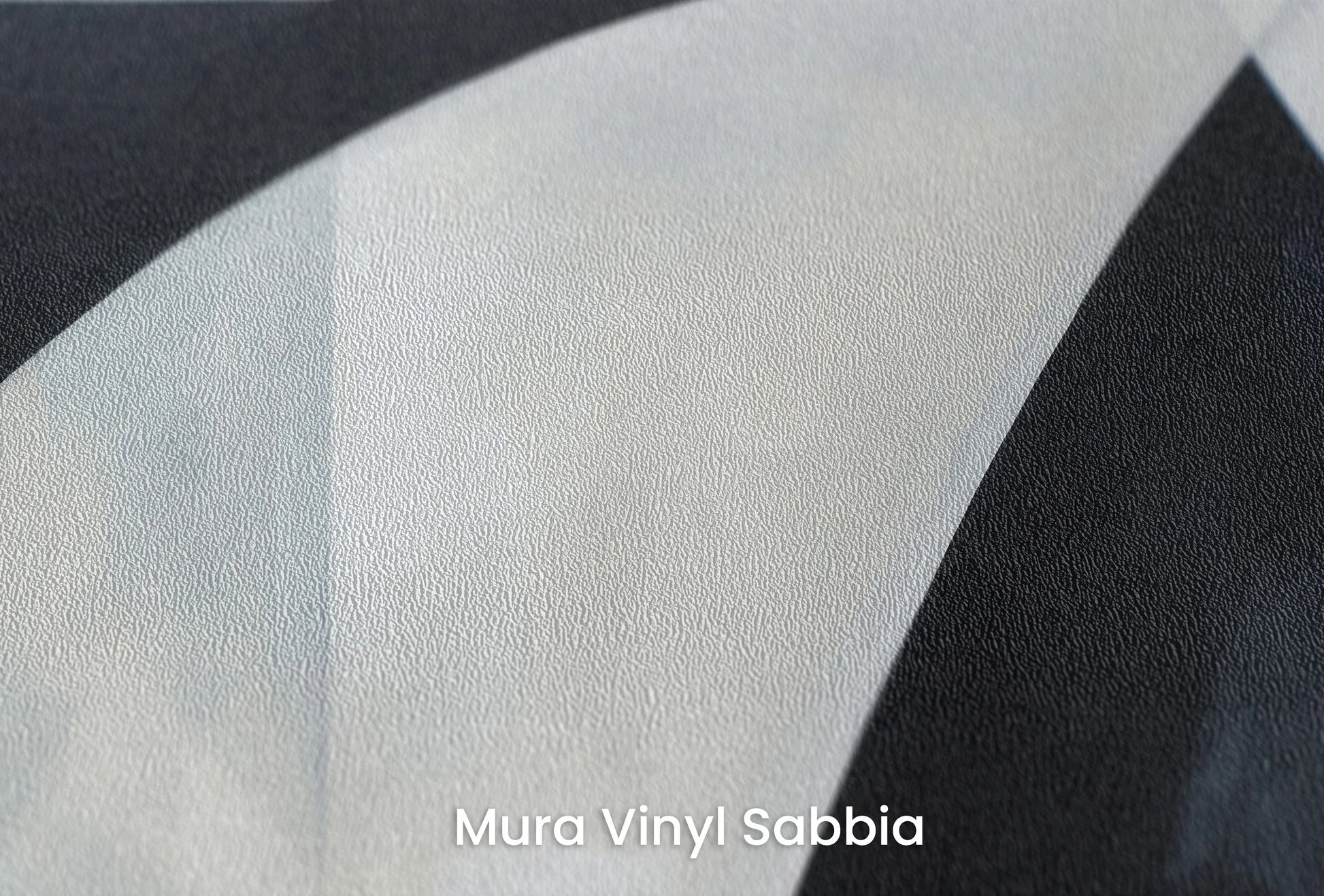 Zbliżenie na artystyczną fototapetę o nazwie Crescent Shadows na podłożu Mura Vinyl Sabbia struktura grubego ziarna piasku.