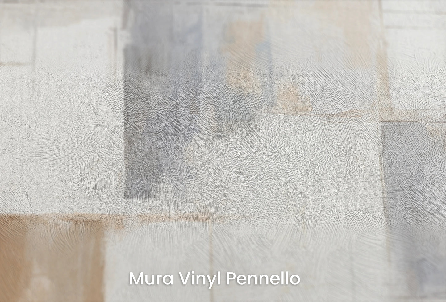 Zbliżenie na artystyczną fototapetę o nazwie Whispers of Color na podłożu Mura Vinyl Pennello - faktura pociągnięć pędzla malarskiego.