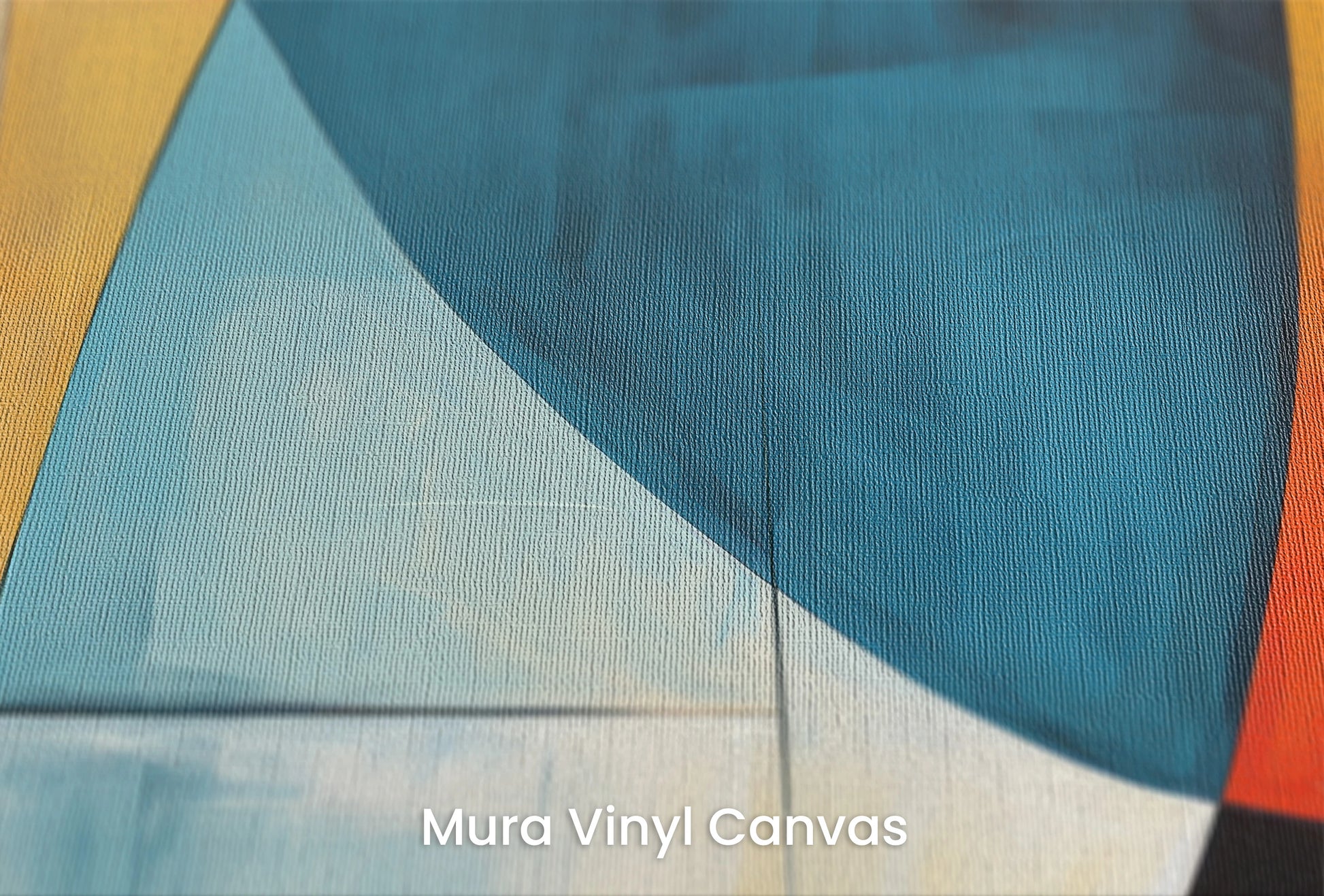 Zbliżenie na artystyczną fototapetę o nazwie Harmonic Contrast na podłożu Mura Vinyl Canvas - faktura naturalnego płótna.