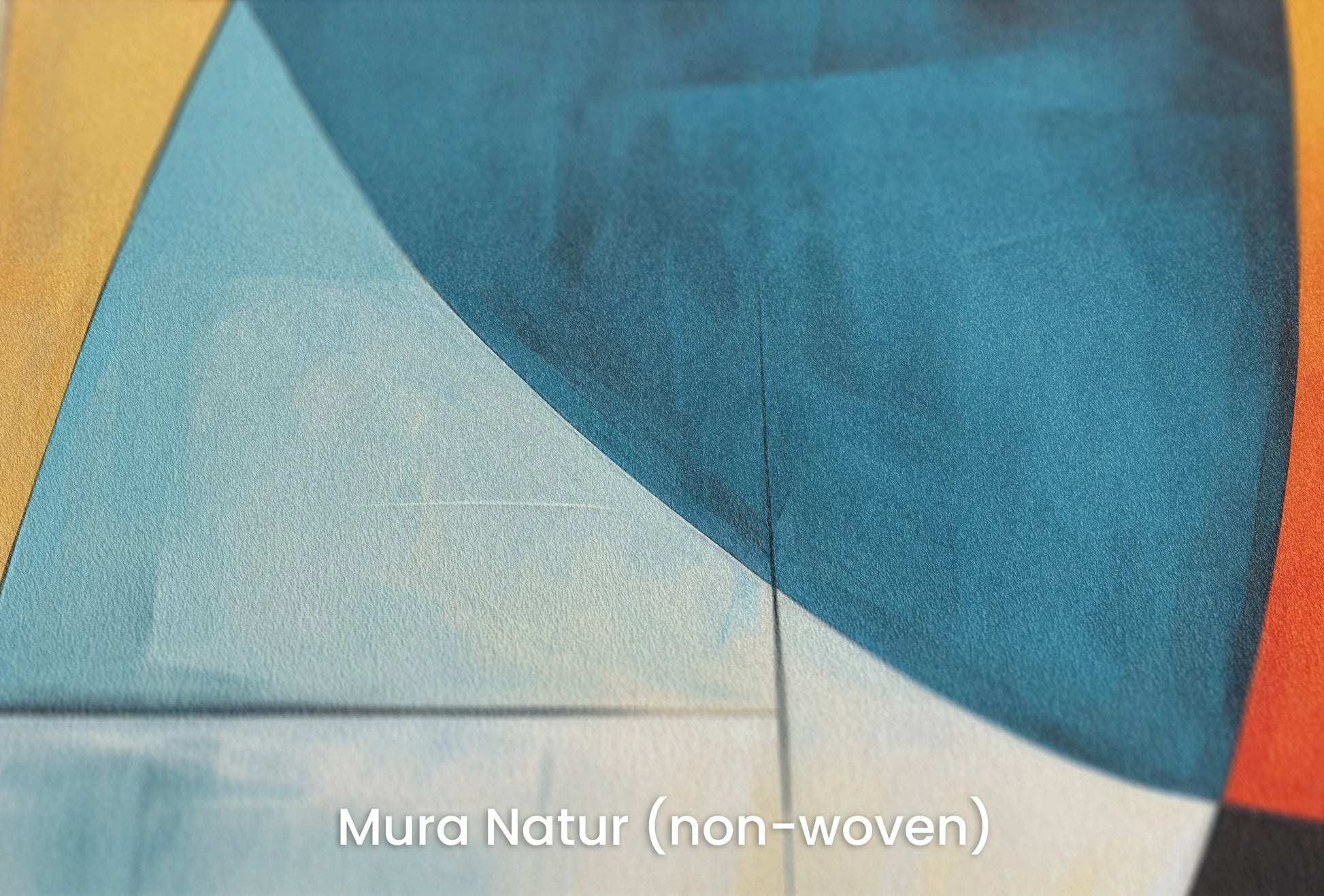 Zbliżenie na artystyczną fototapetę o nazwie Harmonic Contrast na podłożu Mura Natur (non-woven) - naturalne i ekologiczne podłoże.