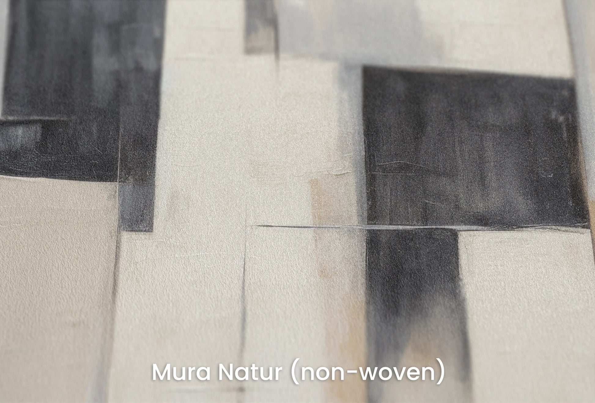 Zbliżenie na artystyczną fototapetę o nazwie Contemporary Patchwork na podłożu Mura Natur (non-woven) - naturalne i ekologiczne podłoże.