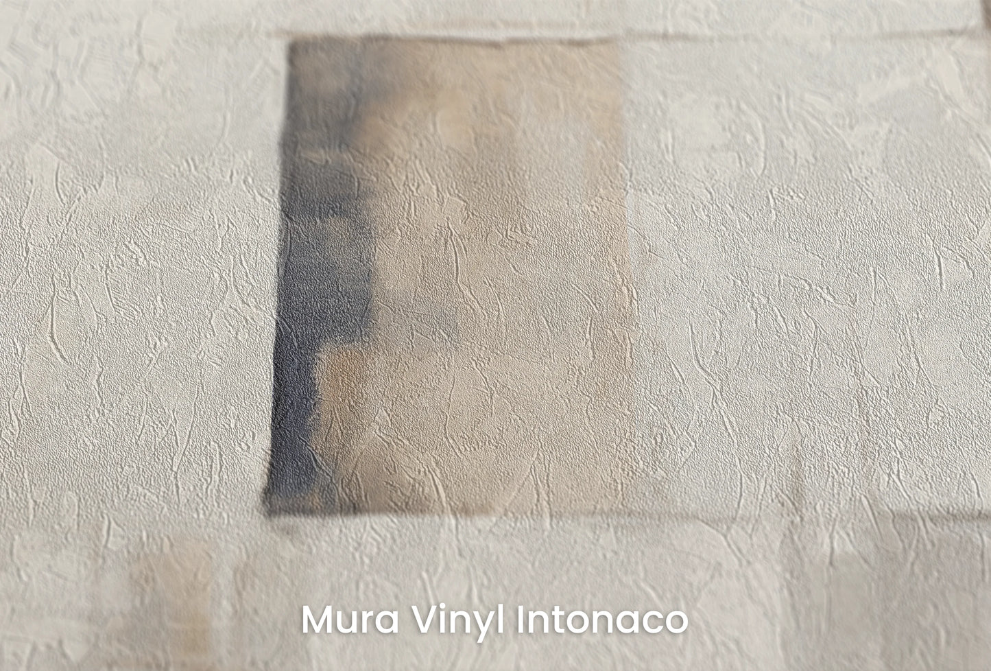 Zbliżenie na artystyczną fototapetę o nazwie Monochrome Blend na podłożu Mura Vinyl Intonaco - struktura tartego tynku.