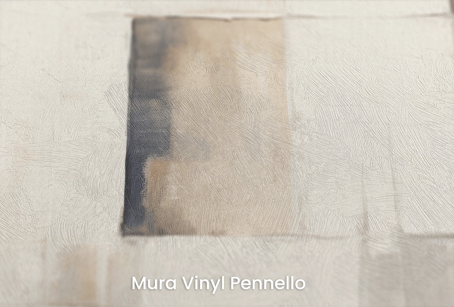 Zbliżenie na artystyczną fototapetę o nazwie Monochrome Blend na podłożu Mura Vinyl Pennello - faktura pociągnięć pędzla malarskiego.