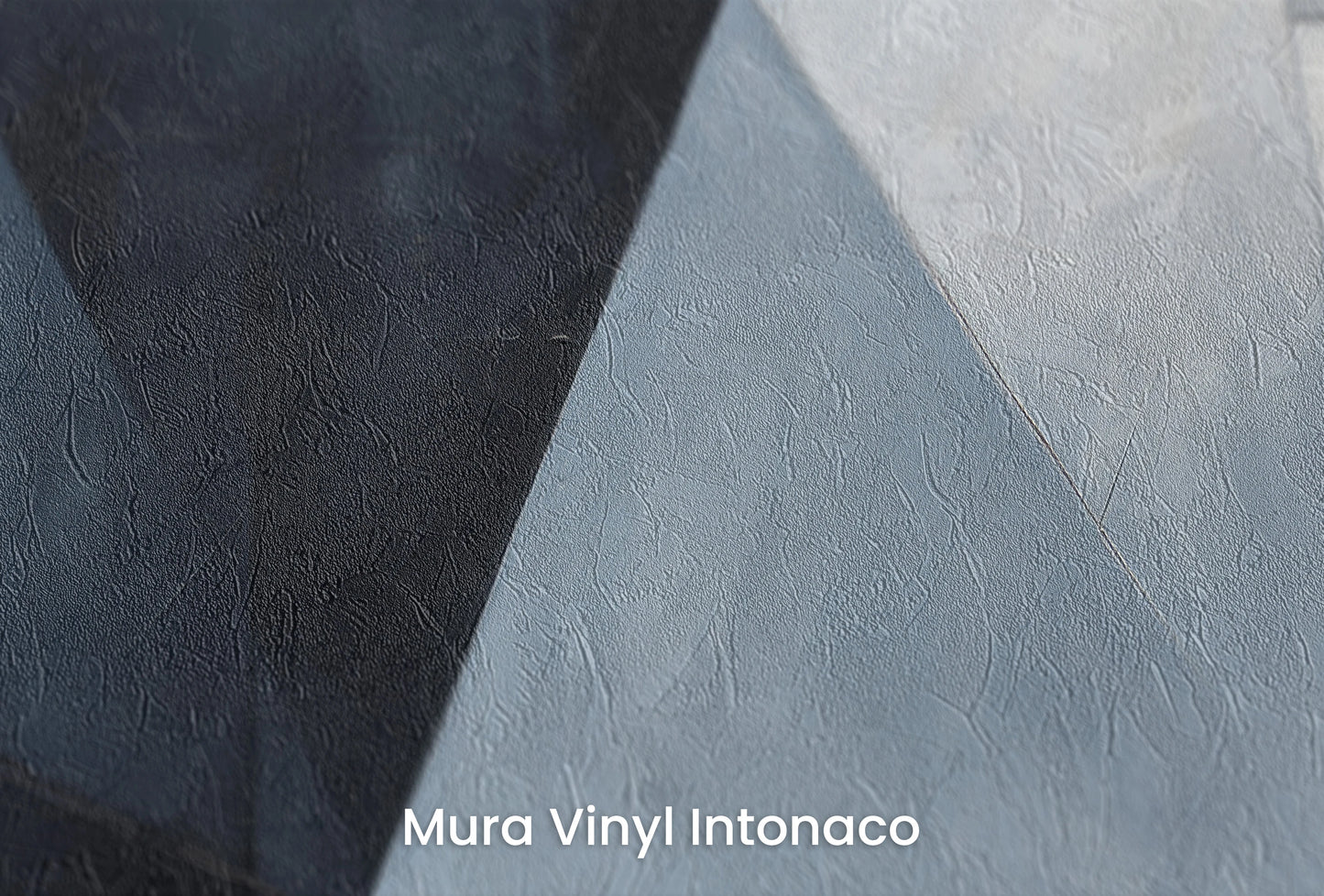Zbliżenie na artystyczną fototapetę o nazwie Angular Elegance na podłożu Mura Vinyl Intonaco - struktura tartego tynku.
