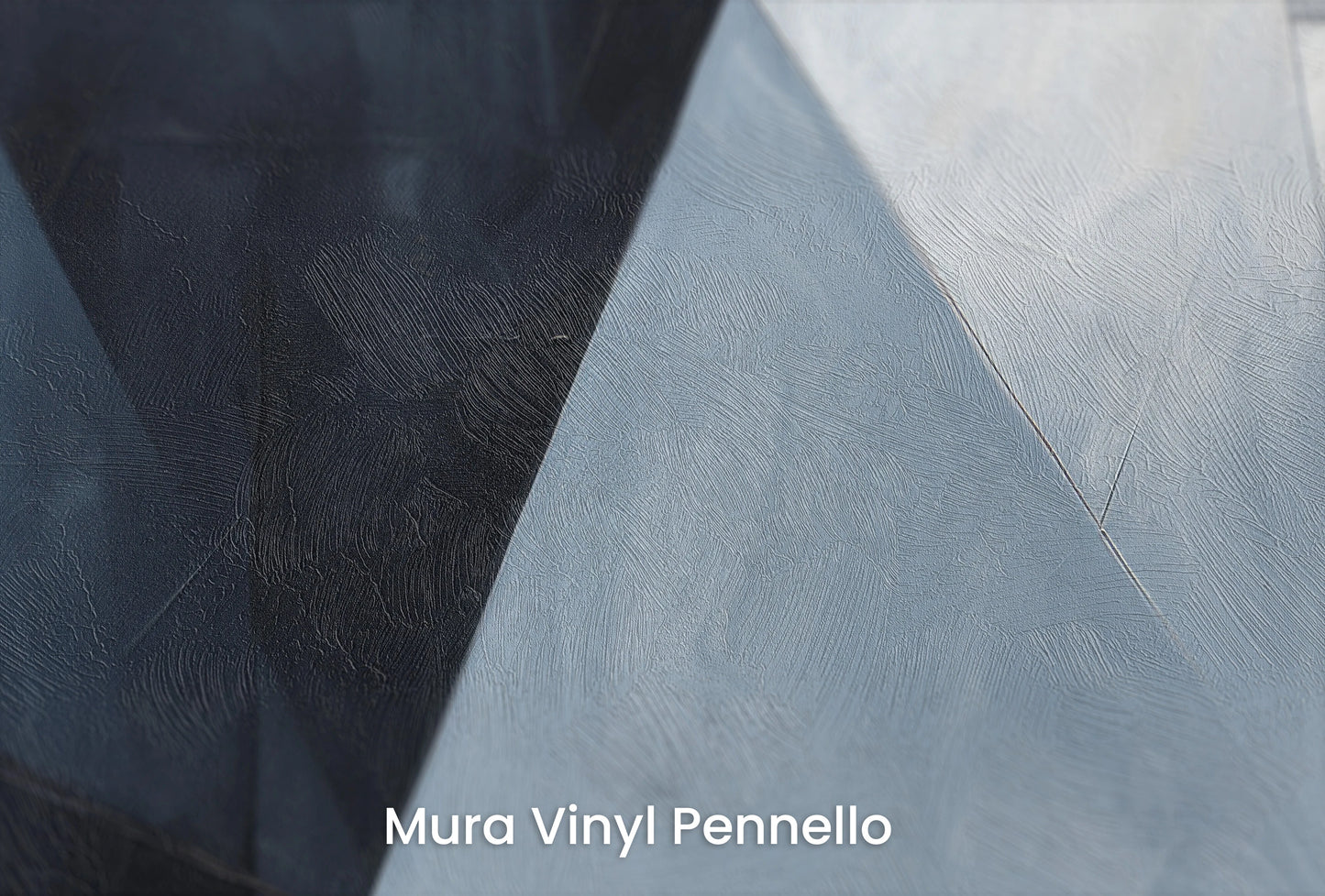 Zbliżenie na artystyczną fototapetę o nazwie Angular Elegance na podłożu Mura Vinyl Pennello - faktura pociągnięć pędzla malarskiego.
