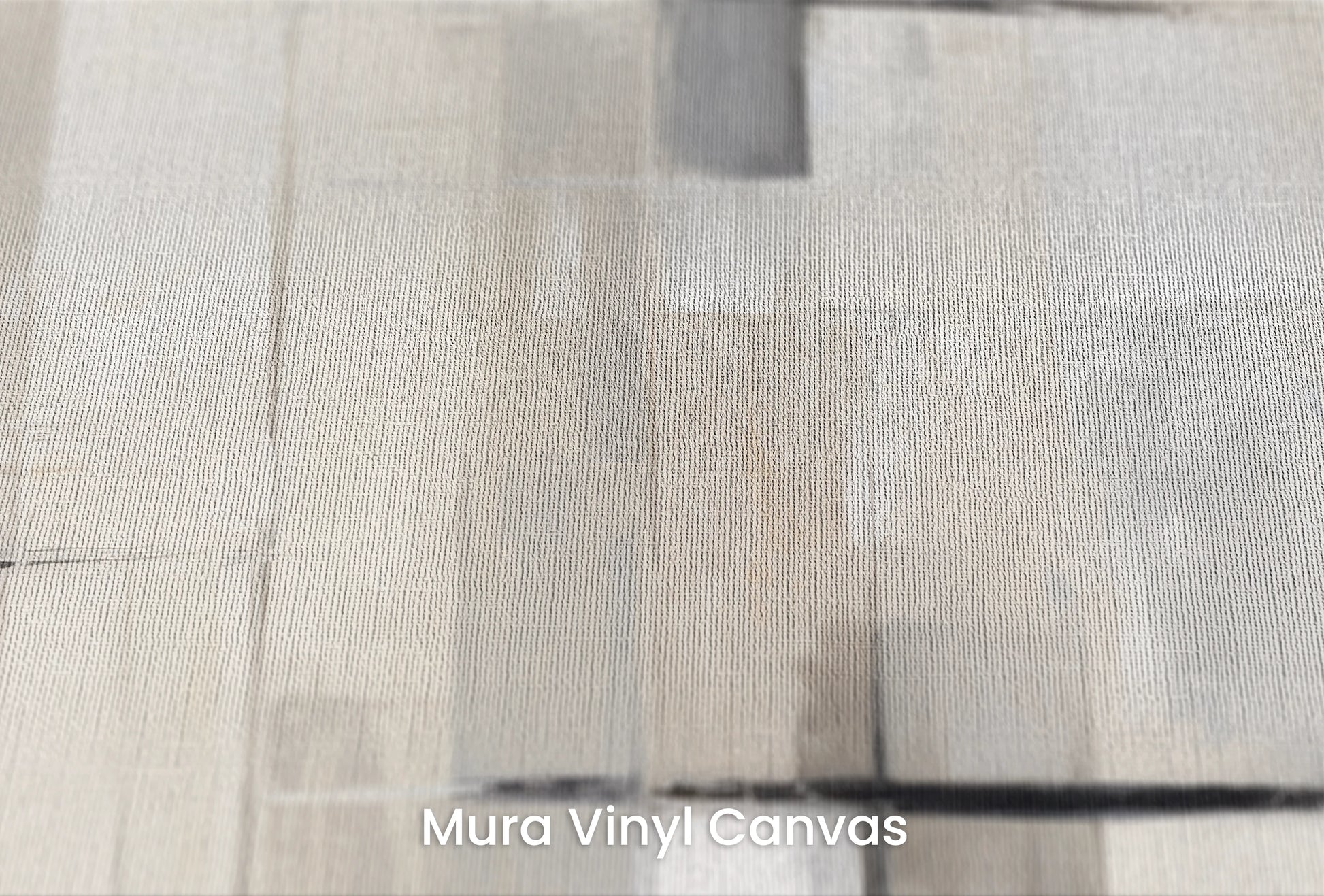 Zbliżenie na artystyczną fototapetę o nazwie Linear Shades na podłożu Mura Vinyl Canvas - faktura naturalnego płótna.