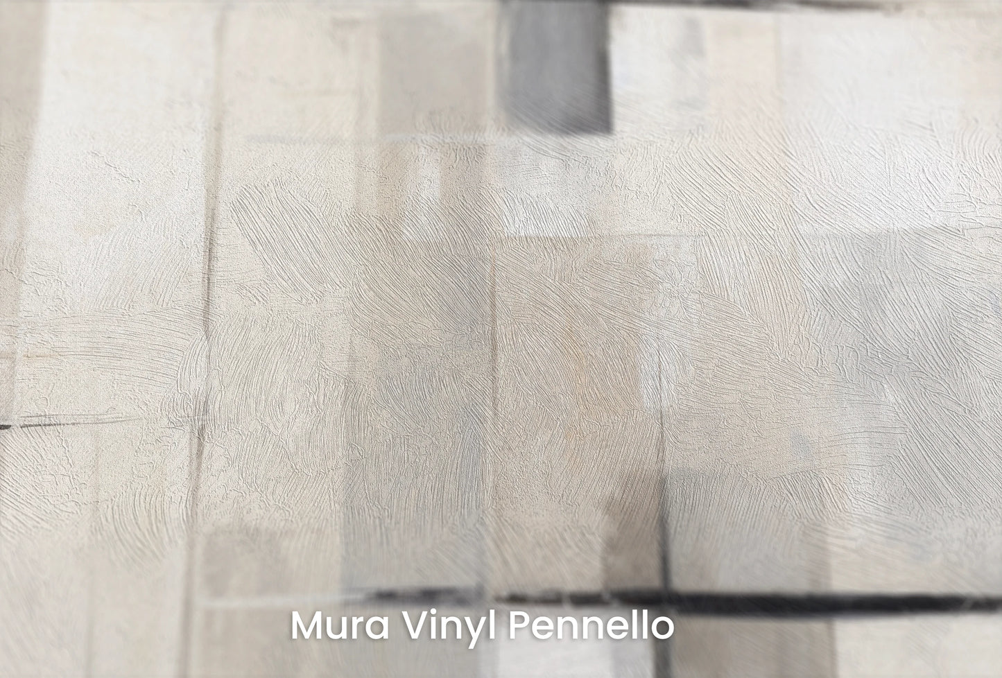 Zbliżenie na artystyczną fototapetę o nazwie Linear Shades na podłożu Mura Vinyl Pennello - faktura pociągnięć pędzla malarskiego.