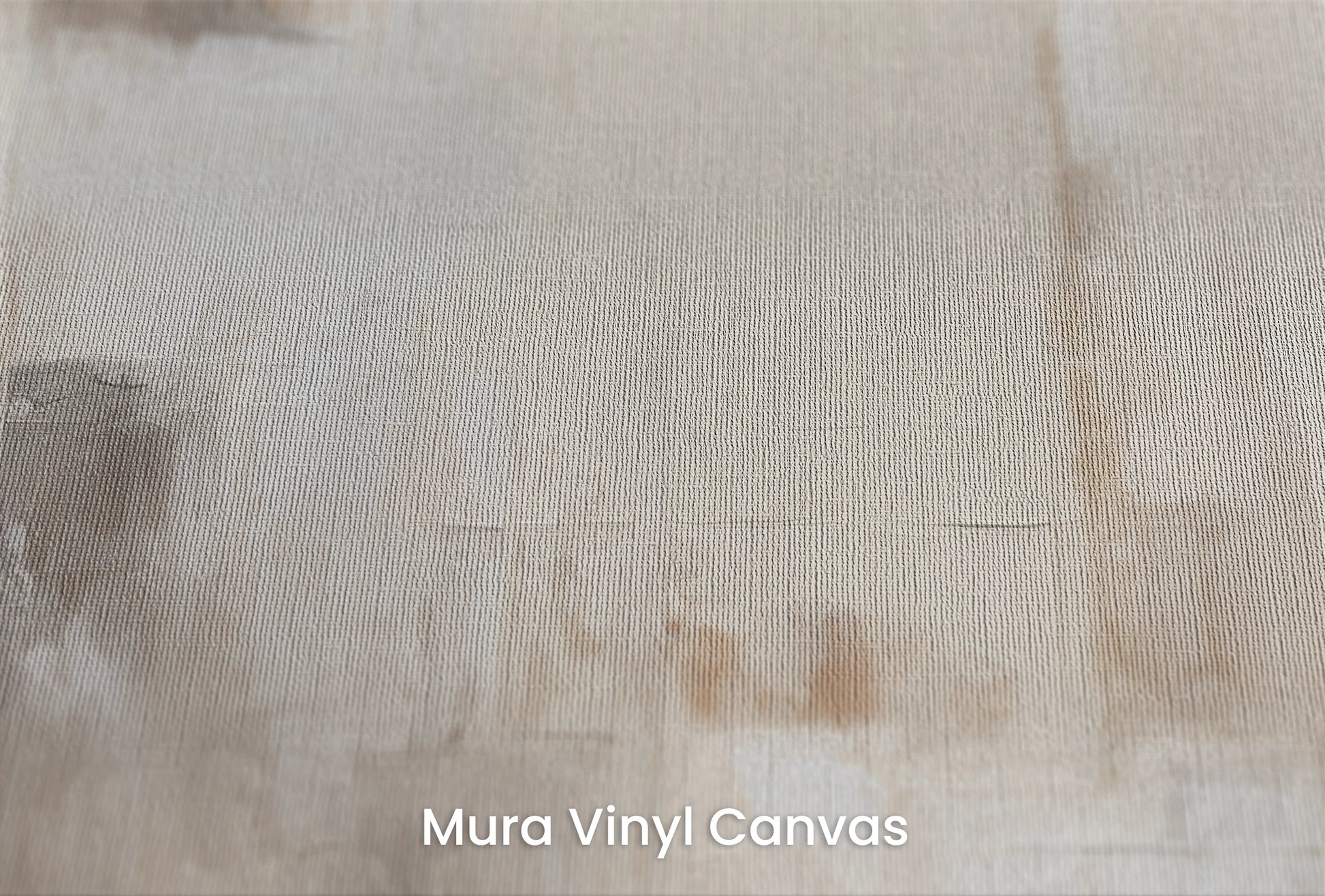 Zbliżenie na artystyczną fototapetę o nazwie Cream Harmony na podłożu Mura Vinyl Canvas - faktura naturalnego płótna.