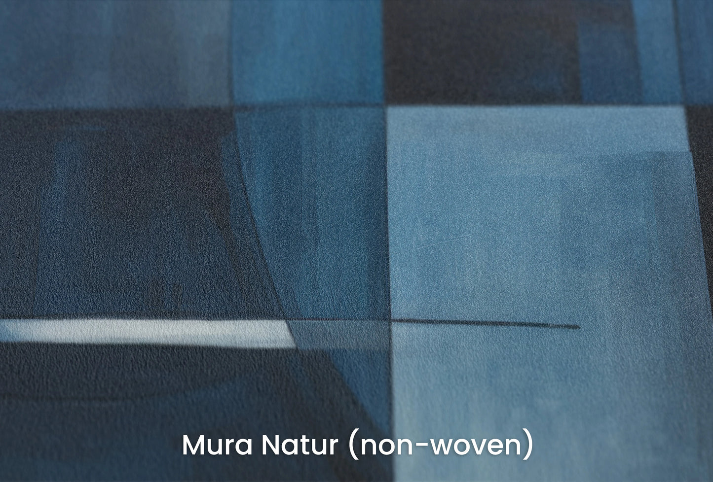 Zbliżenie na artystyczną fototapetę o nazwie Blue Orbital na podłożu Mura Natur (non-woven) - naturalne i ekologiczne podłoże.
