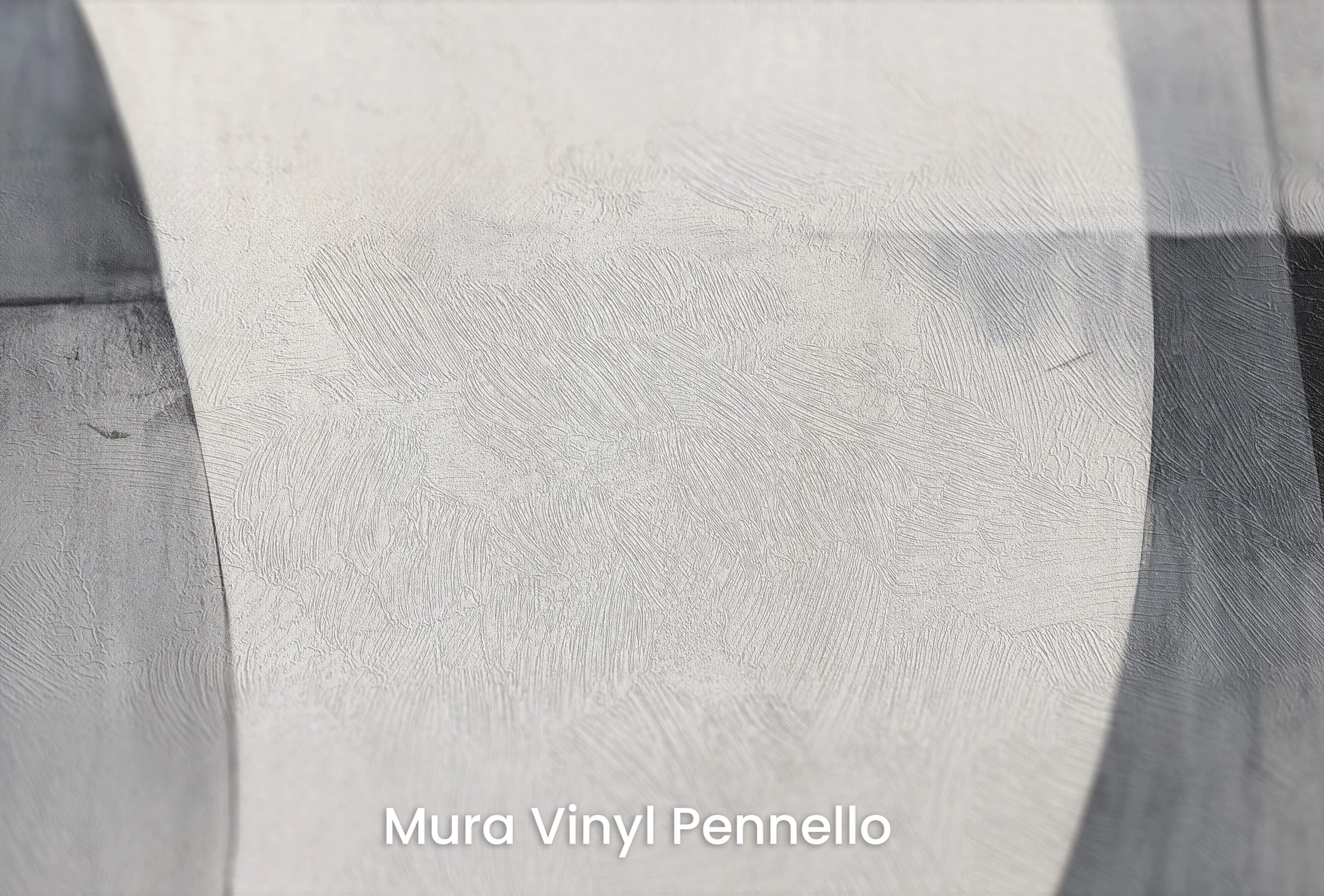 Zbliżenie na artystyczną fototapetę o nazwie Crescent Contrast na podłożu Mura Vinyl Pennello - faktura pociągnięć pędzla malarskiego.