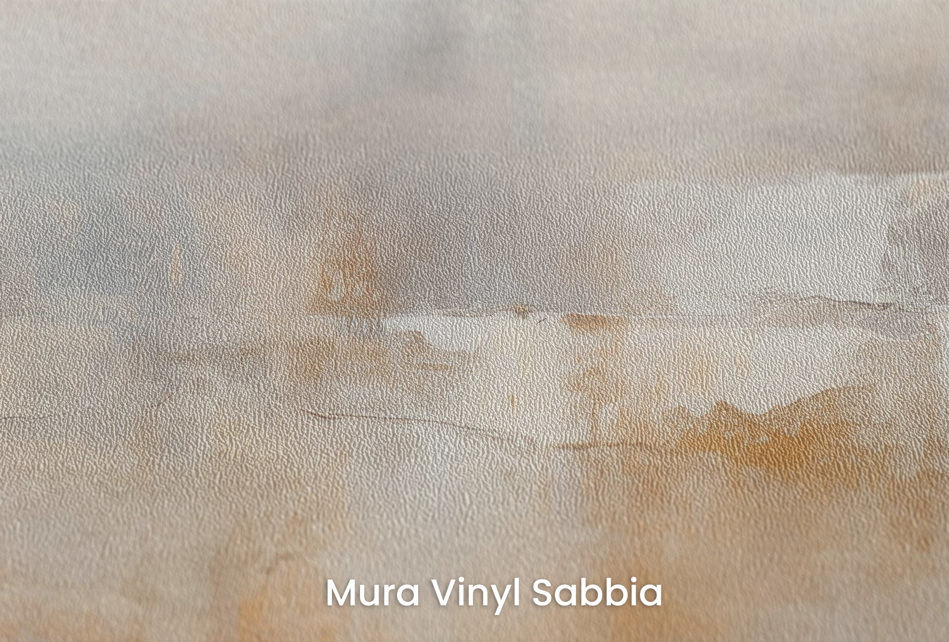 Zbliżenie na artystyczną fototapetę o nazwie SILENT DAWN WHISPERS na podłożu Mura Vinyl Sabbia struktura grubego ziarna piasku.