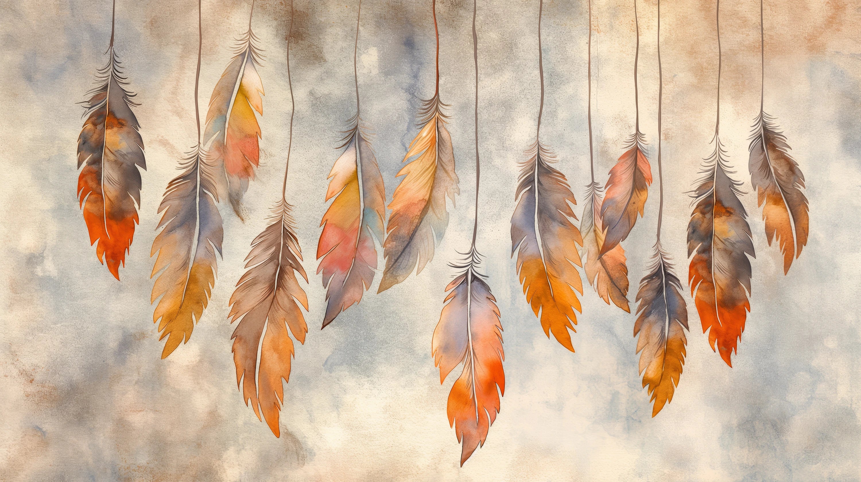 Pattern preview: Prezentacja całego wzoru fototapety o nazwie Autumn Hues