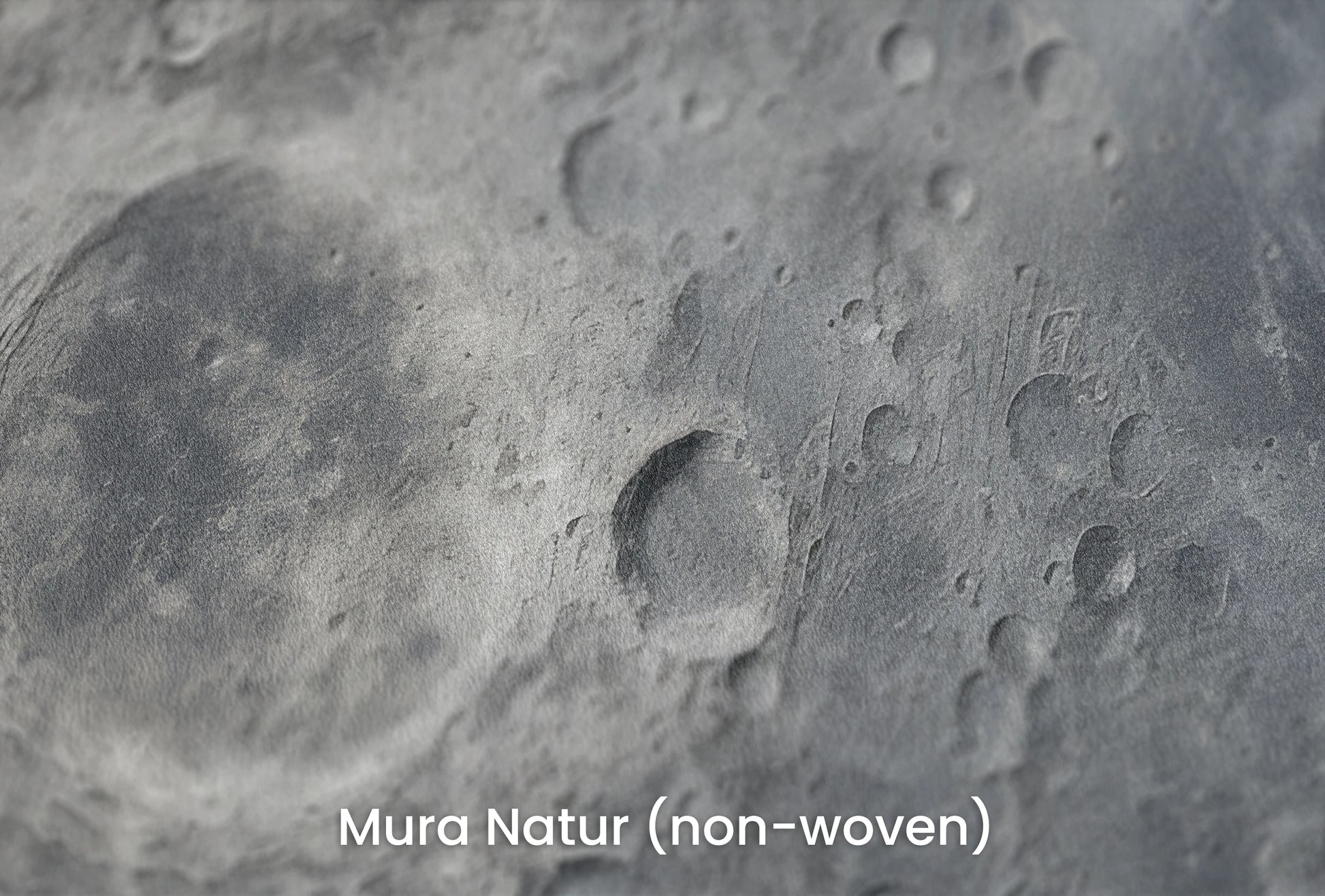 Zbliżenie na artystyczną fototapetę o nazwie Lunar Silence #2 na podłożu Mura Natur (non-woven) - naturalne i ekologiczne podłoże.