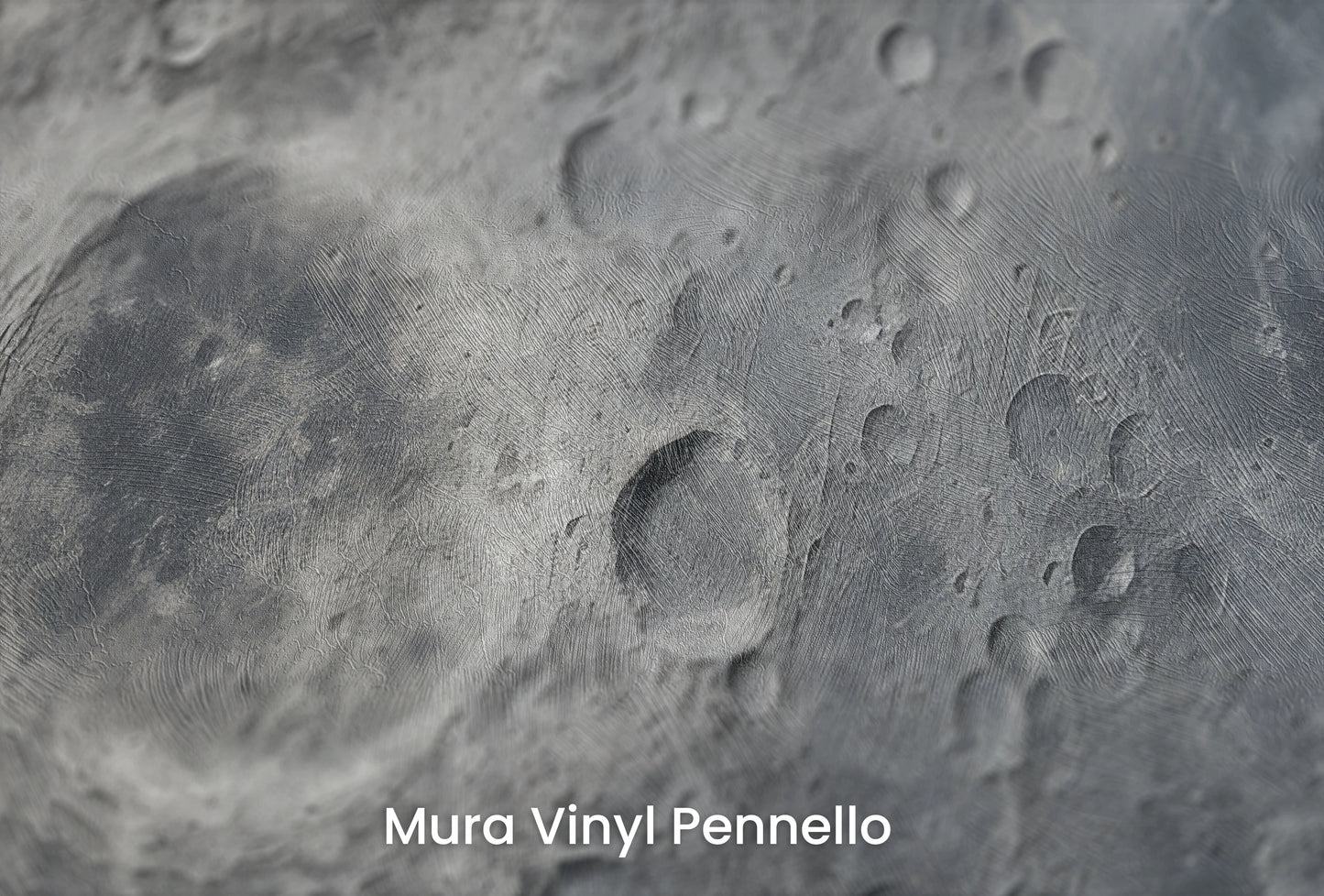 Zbliżenie na artystyczną fototapetę o nazwie Lunar Silence #2 na podłożu Mura Vinyl Pennello - faktura pociągnięć pędzla malarskiego.