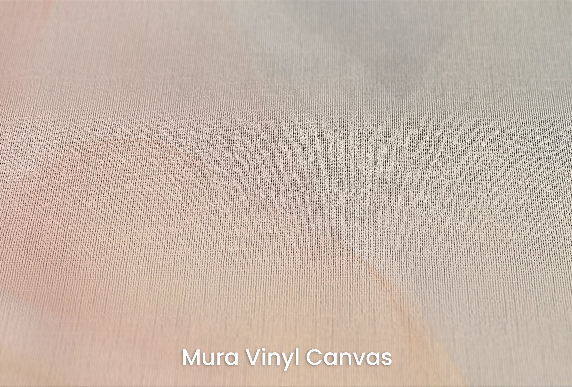 Zbliżenie na artystyczną fototapetę o nazwie Pastel Peaks na podłożu Mura Vinyl Canvas - faktura naturalnego płótna.