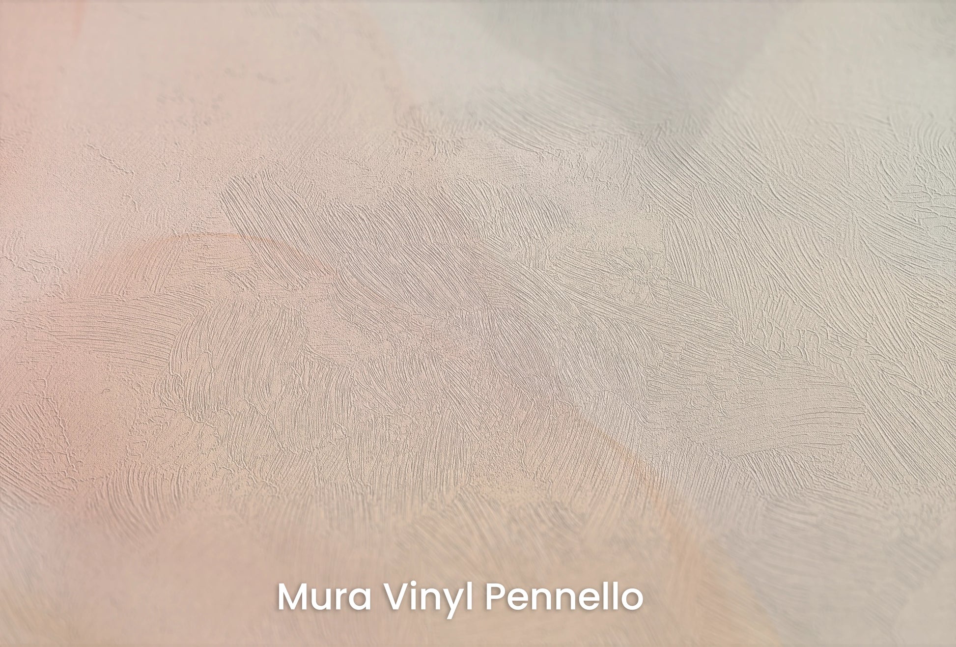 Zbliżenie na artystyczną fototapetę o nazwie Pastel Peaks na podłożu Mura Vinyl Pennello - faktura pociągnięć pędzla malarskiego.