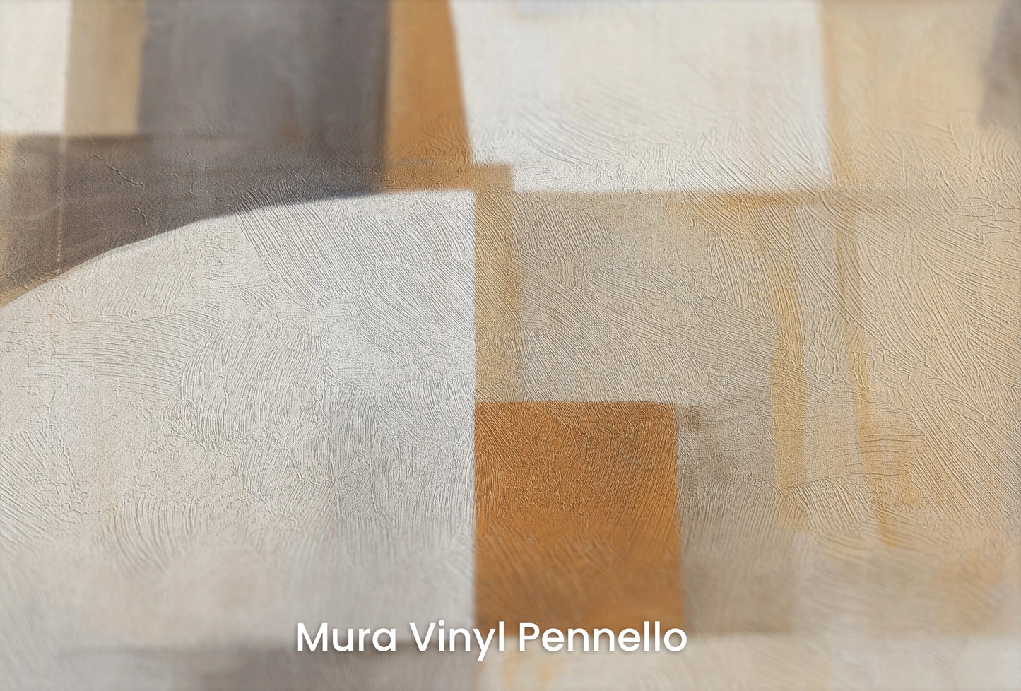Zbliżenie na artystyczną fototapetę o nazwie Soft Complexity na podłożu Mura Vinyl Pennello - faktura pociągnięć pędzla malarskiego.
