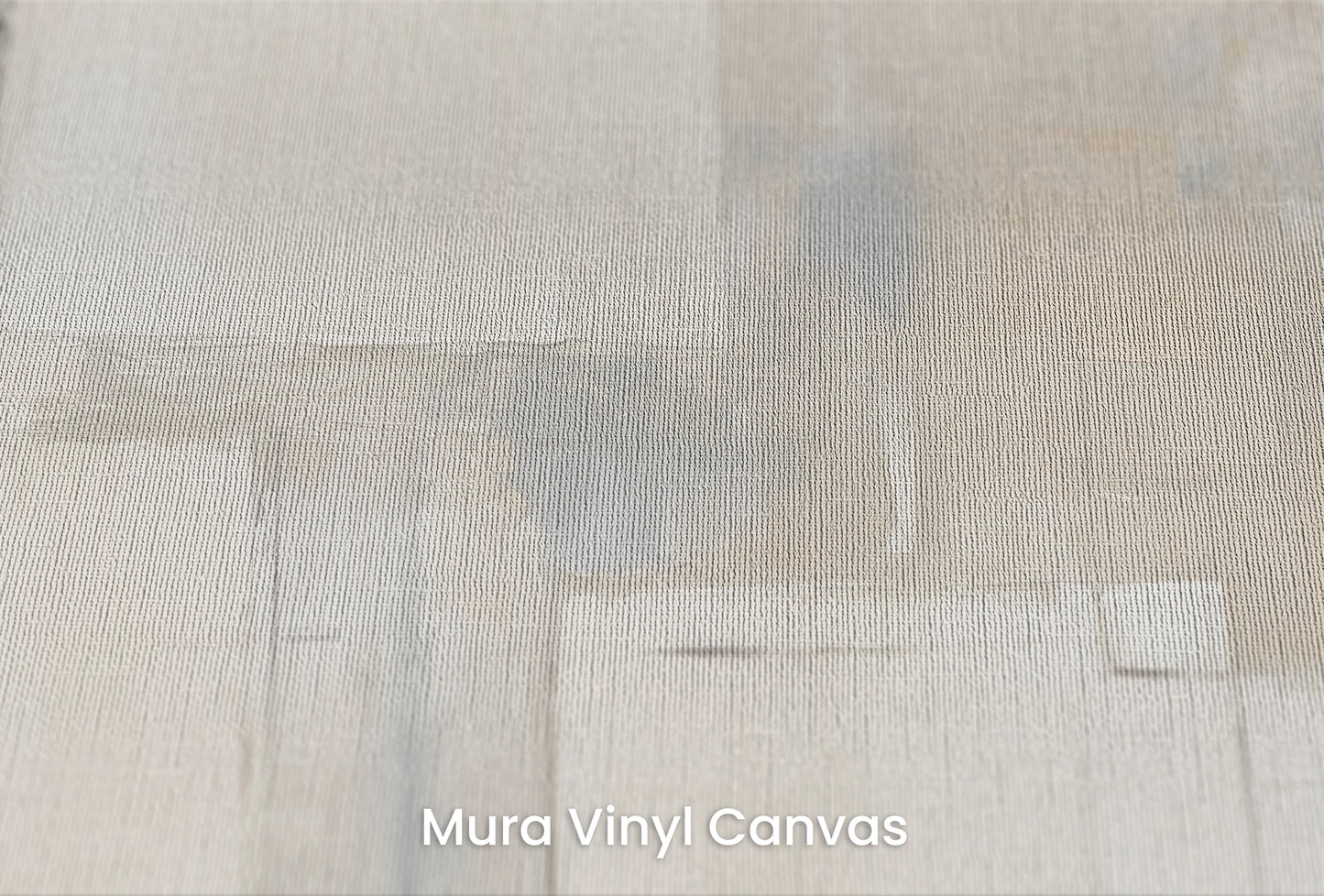 Zbliżenie na artystyczną fototapetę o nazwie Clear Squares na podłożu Mura Vinyl Canvas - faktura naturalnego płótna.
