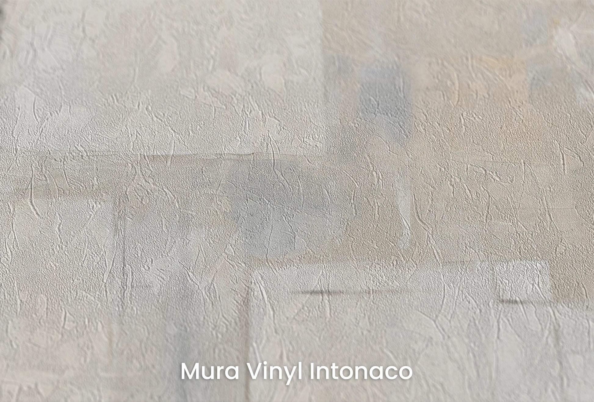 Zbliżenie na artystyczną fototapetę o nazwie Clear Squares na podłożu Mura Vinyl Intonaco - struktura tartego tynku.
