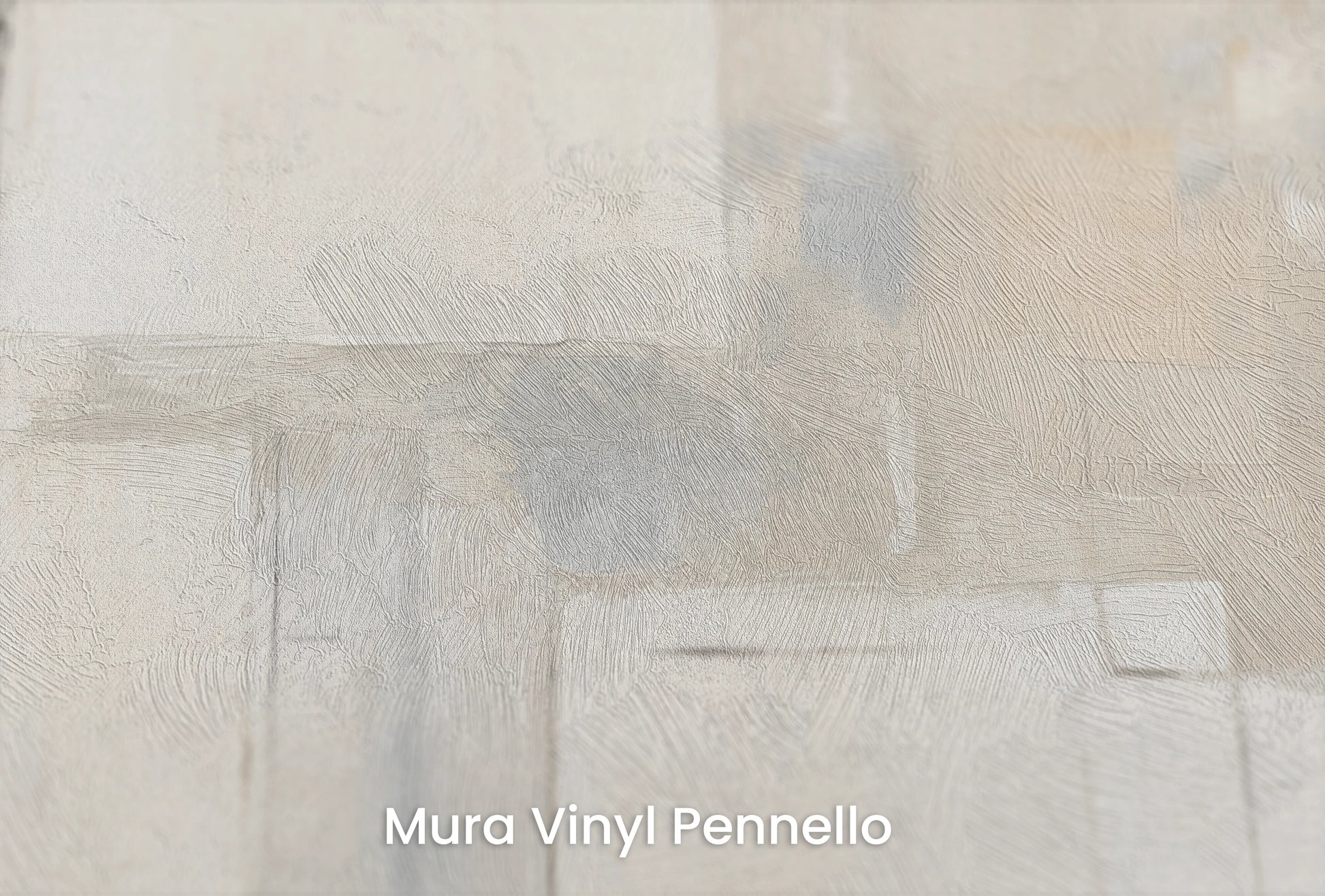Zbliżenie na artystyczną fototapetę o nazwie Clear Squares na podłożu Mura Vinyl Pennello - faktura pociągnięć pędzla malarskiego.
