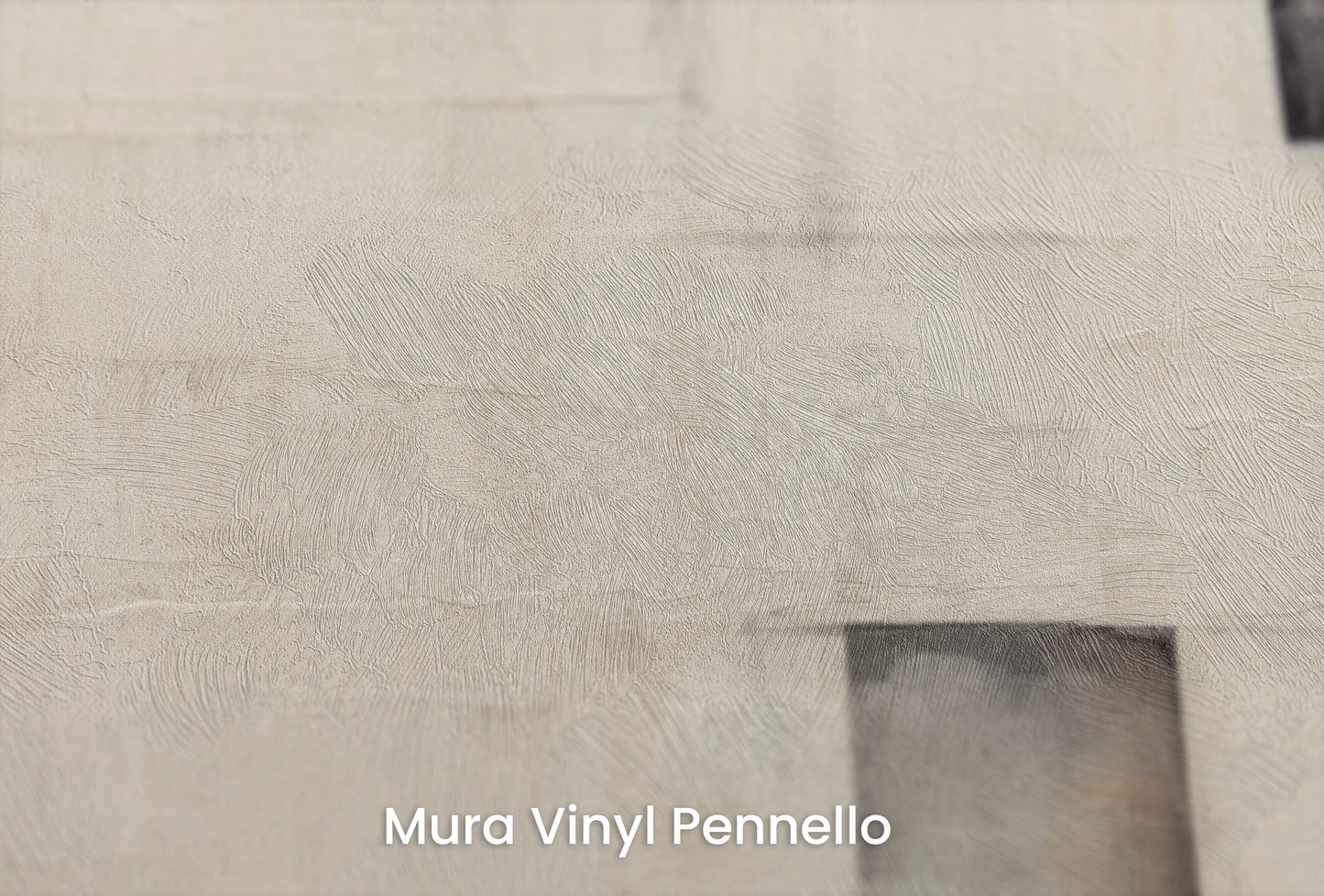 Zbliżenie na artystyczną fototapetę o nazwie Balanced Composition na podłożu Mura Vinyl Pennello - faktura pociągnięć pędzla malarskiego.