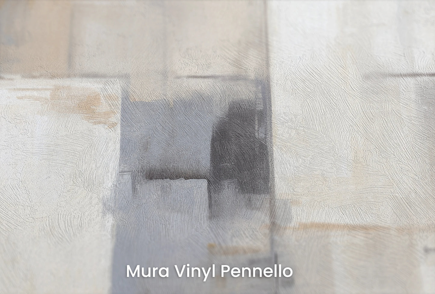 Zbliżenie na artystyczną fototapetę o nazwie Muted Tones na podłożu Mura Vinyl Pennello - faktura pociągnięć pędzla malarskiego.