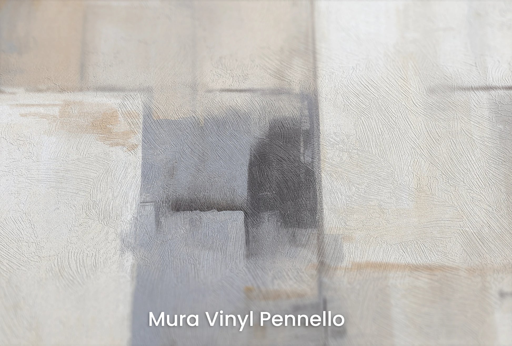 Zbliżenie na artystyczną fototapetę o nazwie Muted Tones na podłożu Mura Vinyl Pennello - faktura pociągnięć pędzla malarskiego.