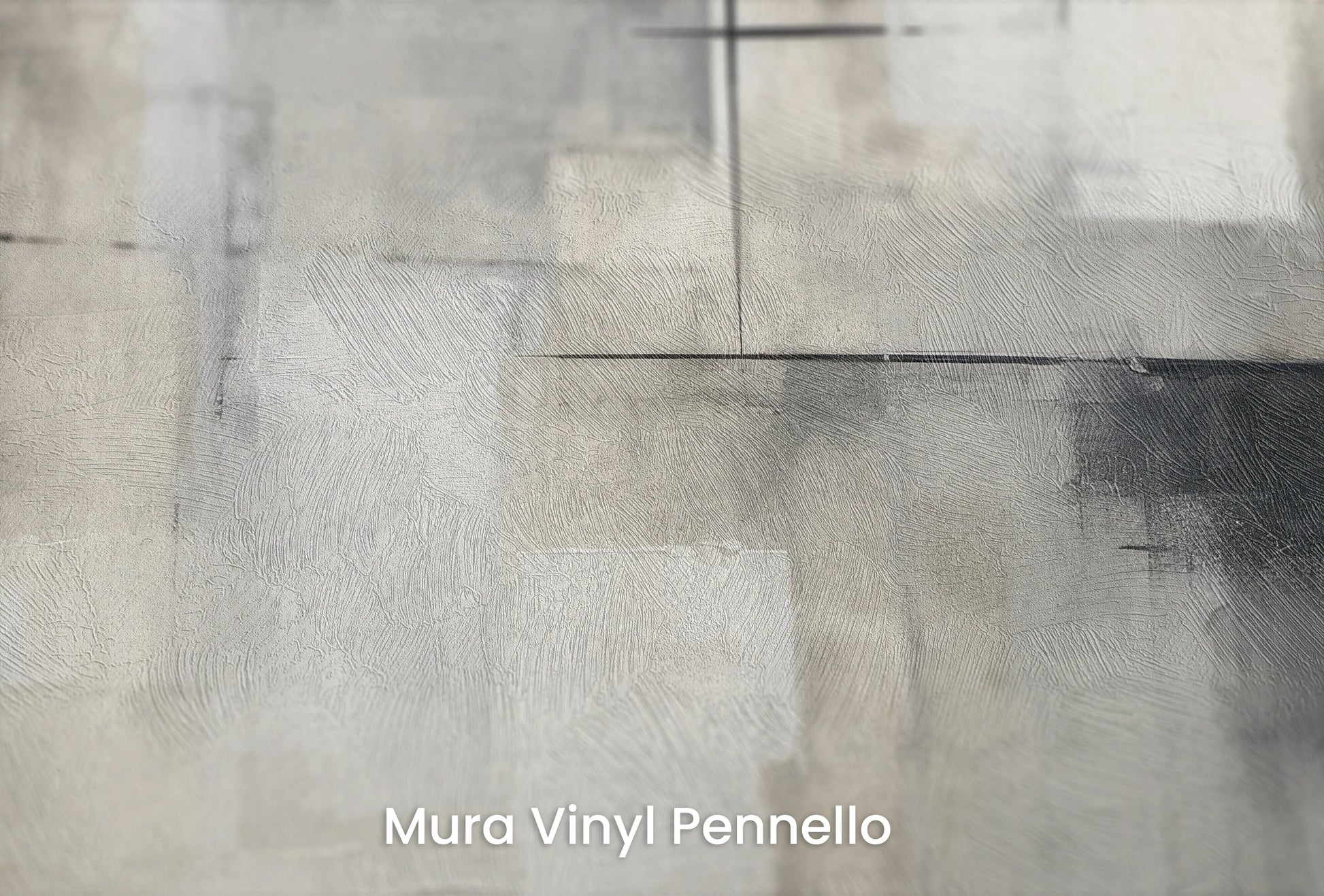 Zbliżenie na artystyczną fototapetę o nazwie Dark Interlude na podłożu Mura Vinyl Pennello - faktura pociągnięć pędzla malarskiego.