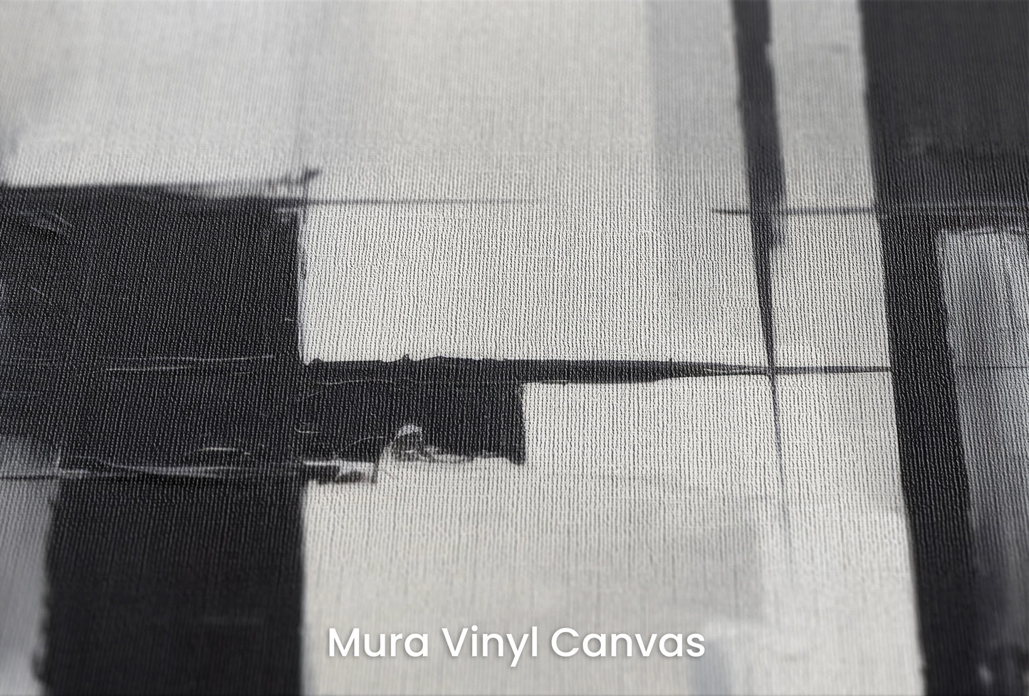 Zbliżenie na artystyczną fototapetę o nazwie Monochrome Reflection na podłożu Mura Vinyl Canvas - faktura naturalnego płótna.