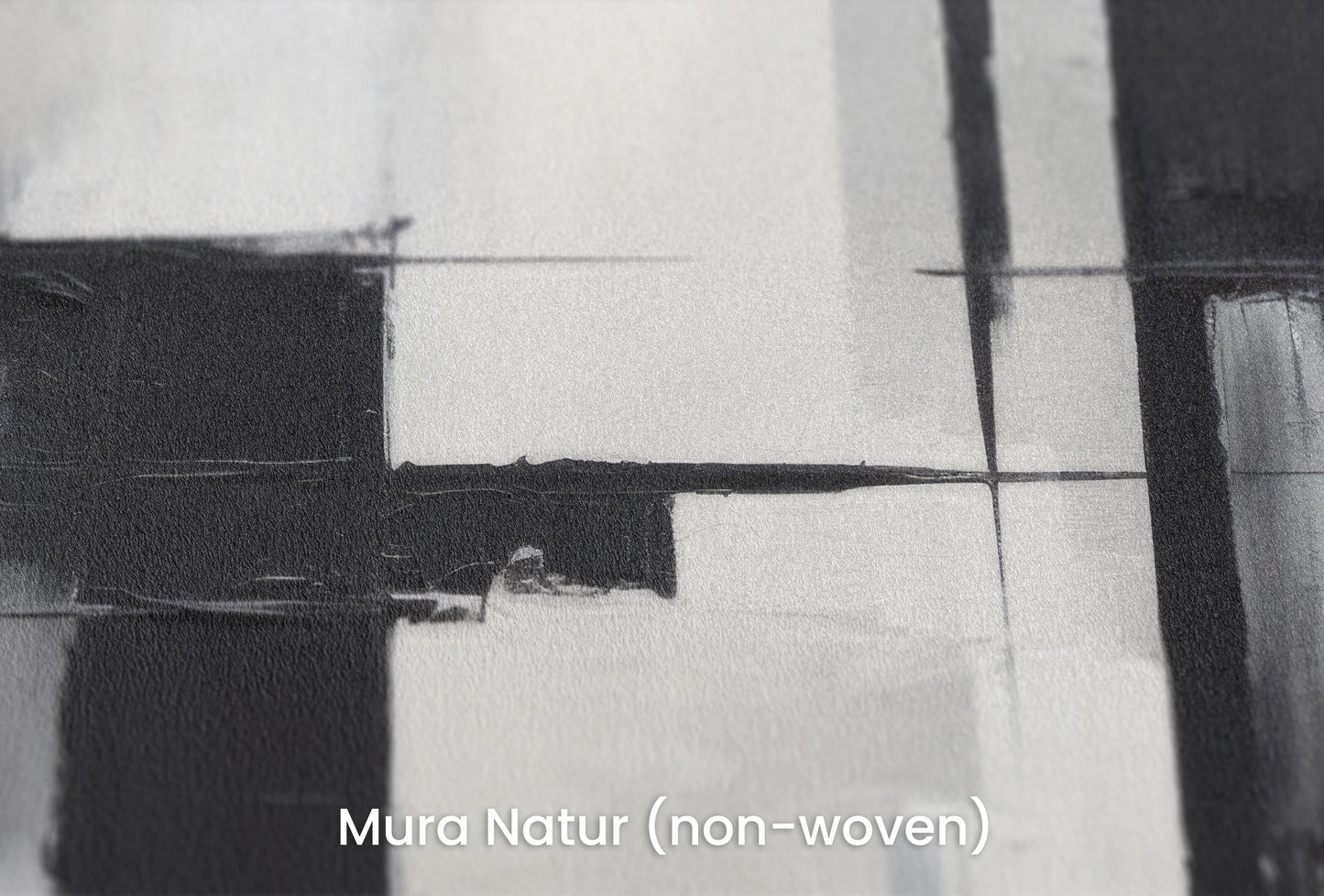 Zbliżenie na artystyczną fototapetę o nazwie Monochrome Reflection na podłożu Mura Natur (non-woven) - naturalne i ekologiczne podłoże.