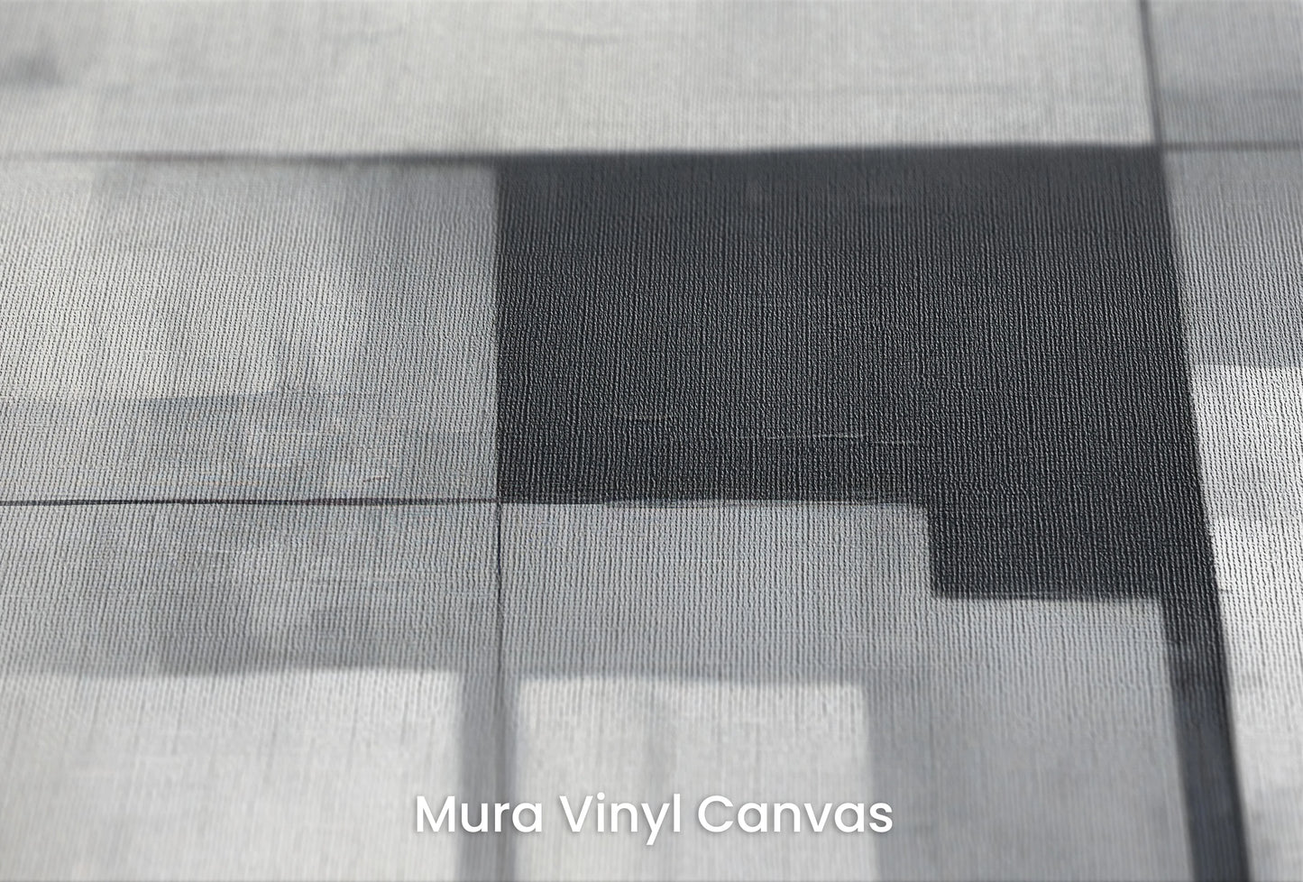 Zbliżenie na artystyczną fototapetę o nazwie Monochromatic Elegance #2 na podłożu Mura Vinyl Canvas - faktura naturalnego płótna.