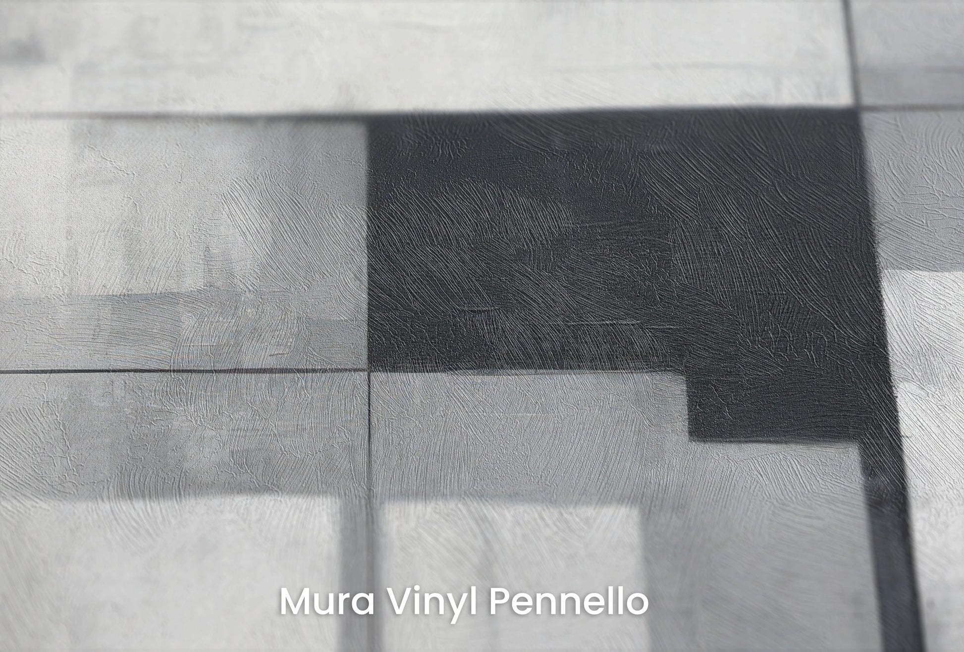 Zbliżenie na artystyczną fototapetę o nazwie Monochromatic Elegance #2 na podłożu Mura Vinyl Pennello - faktura pociągnięć pędzla malarskiego.