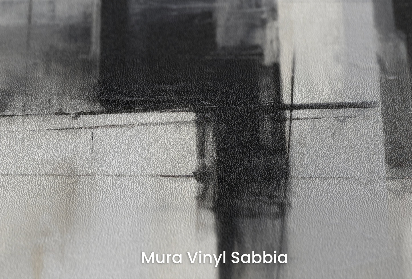 Zbliżenie na artystyczną fototapetę o nazwie Shadow Play na podłożu Mura Vinyl Sabbia struktura grubego ziarna piasku.