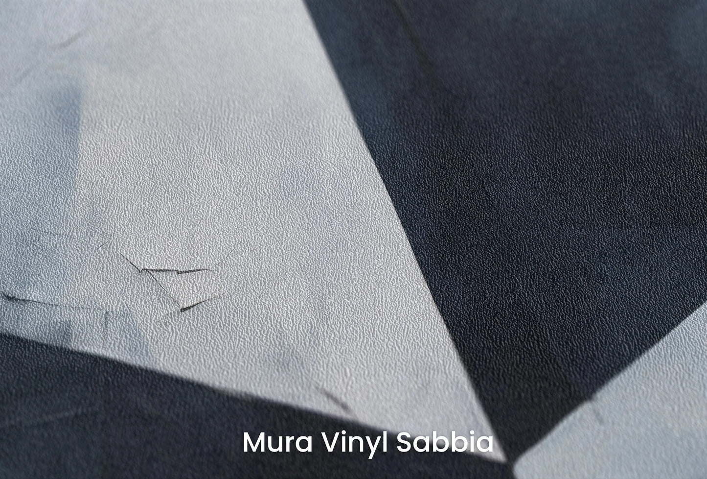 Zbliżenie na artystyczną fototapetę o nazwie Sharp Contrast na podłożu Mura Vinyl Sabbia struktura grubego ziarna piasku.